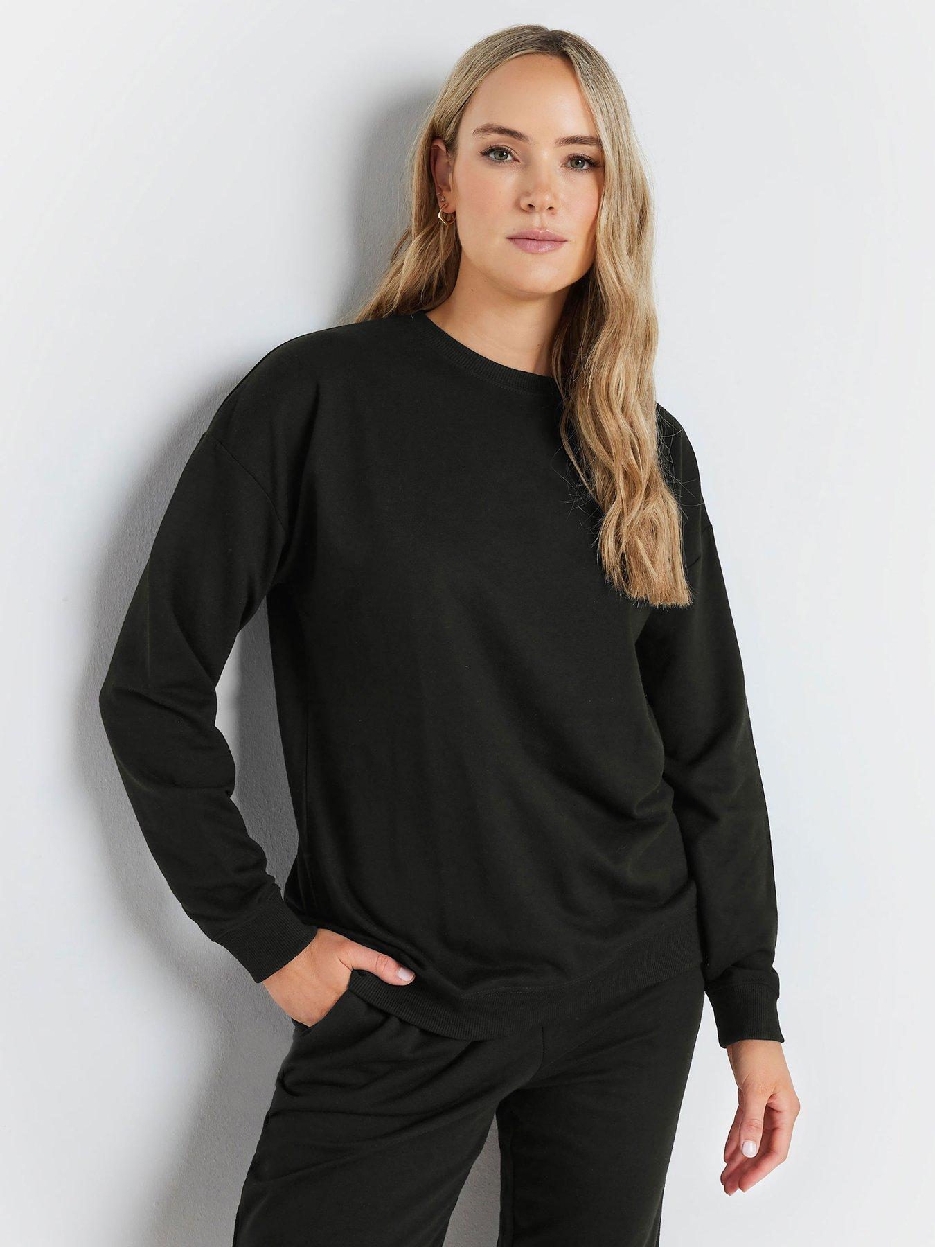 Long Tall Sally Tall Long Sleeve Sweatshirt Black Very