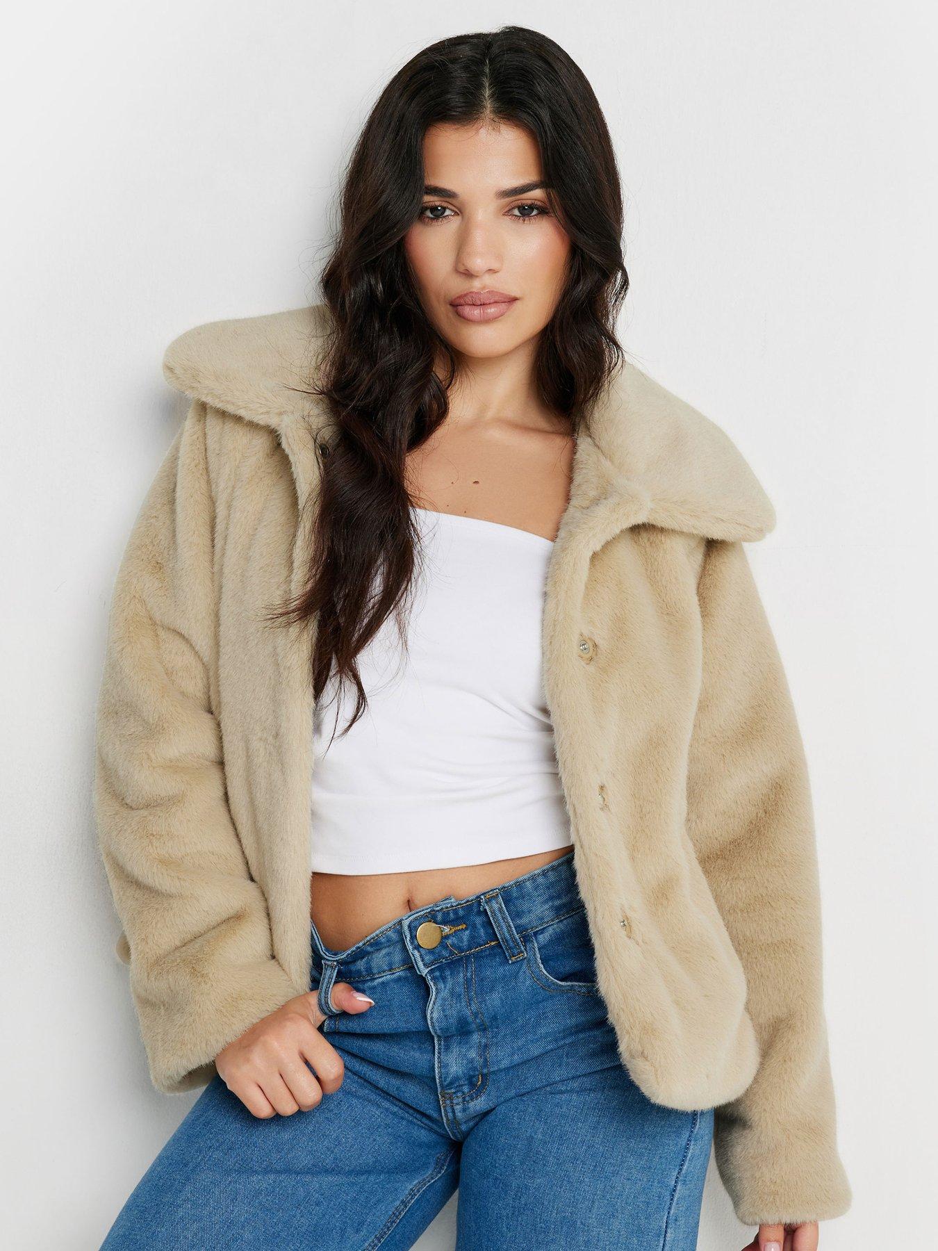 Petite faux fur coat uk best sale