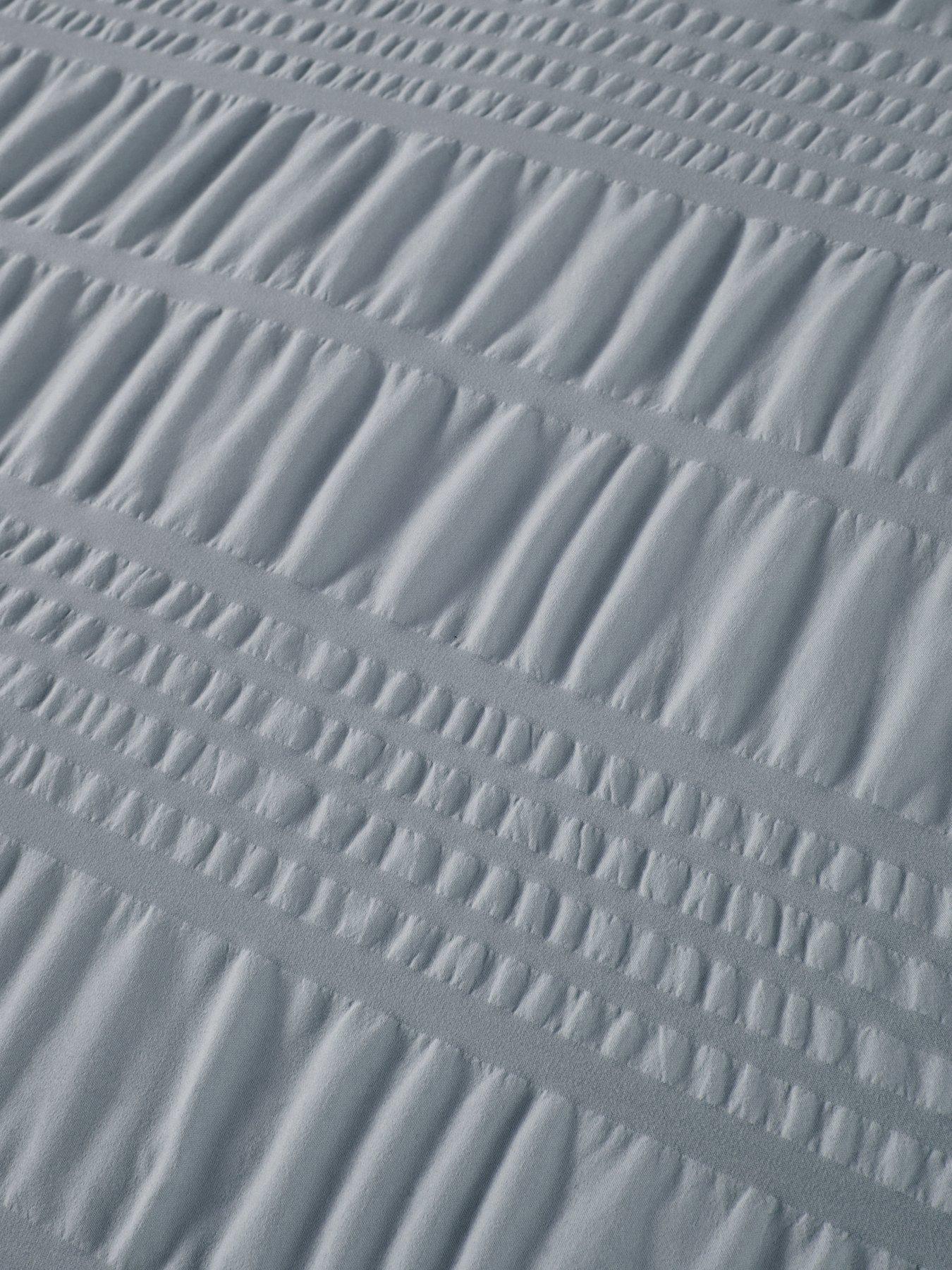 Image 4 of 5 of Very Home Athena Super Soft Seersucker Duvet Cover Set