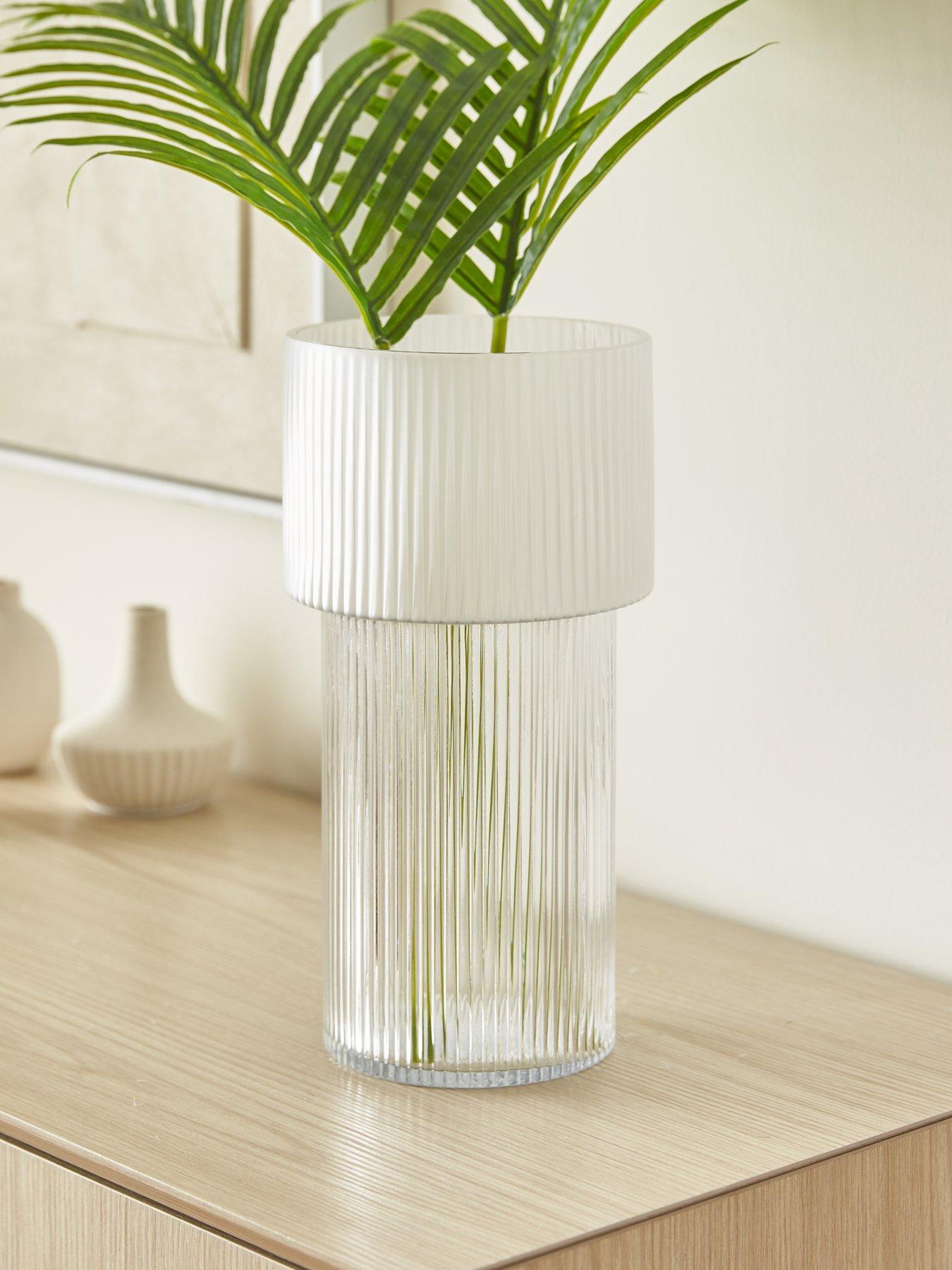 Product photograph of Very Home New Classical Frosted Vase from very.co.uk