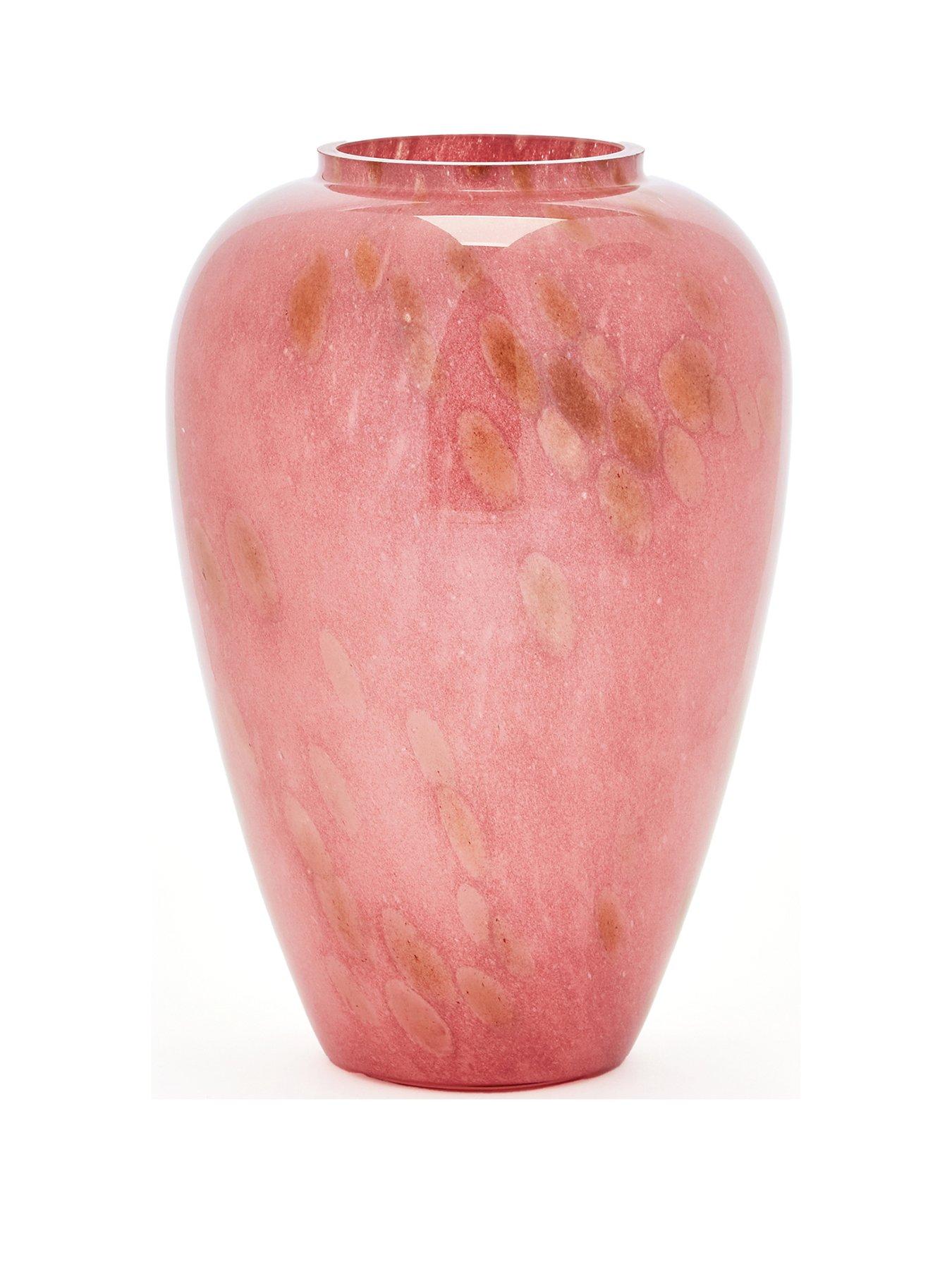 Image 2 of 4 of The Very Collection Pink Flake Glass&nbsp;Vase