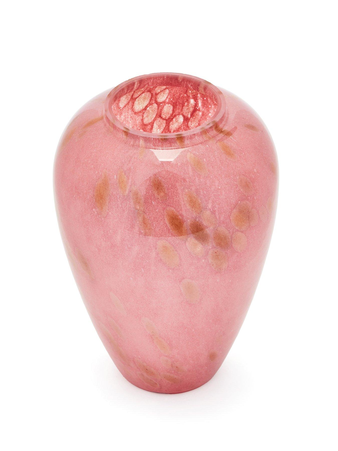 Image 3 of 4 of The Very Collection Pink Flake Glass&nbsp;Vase