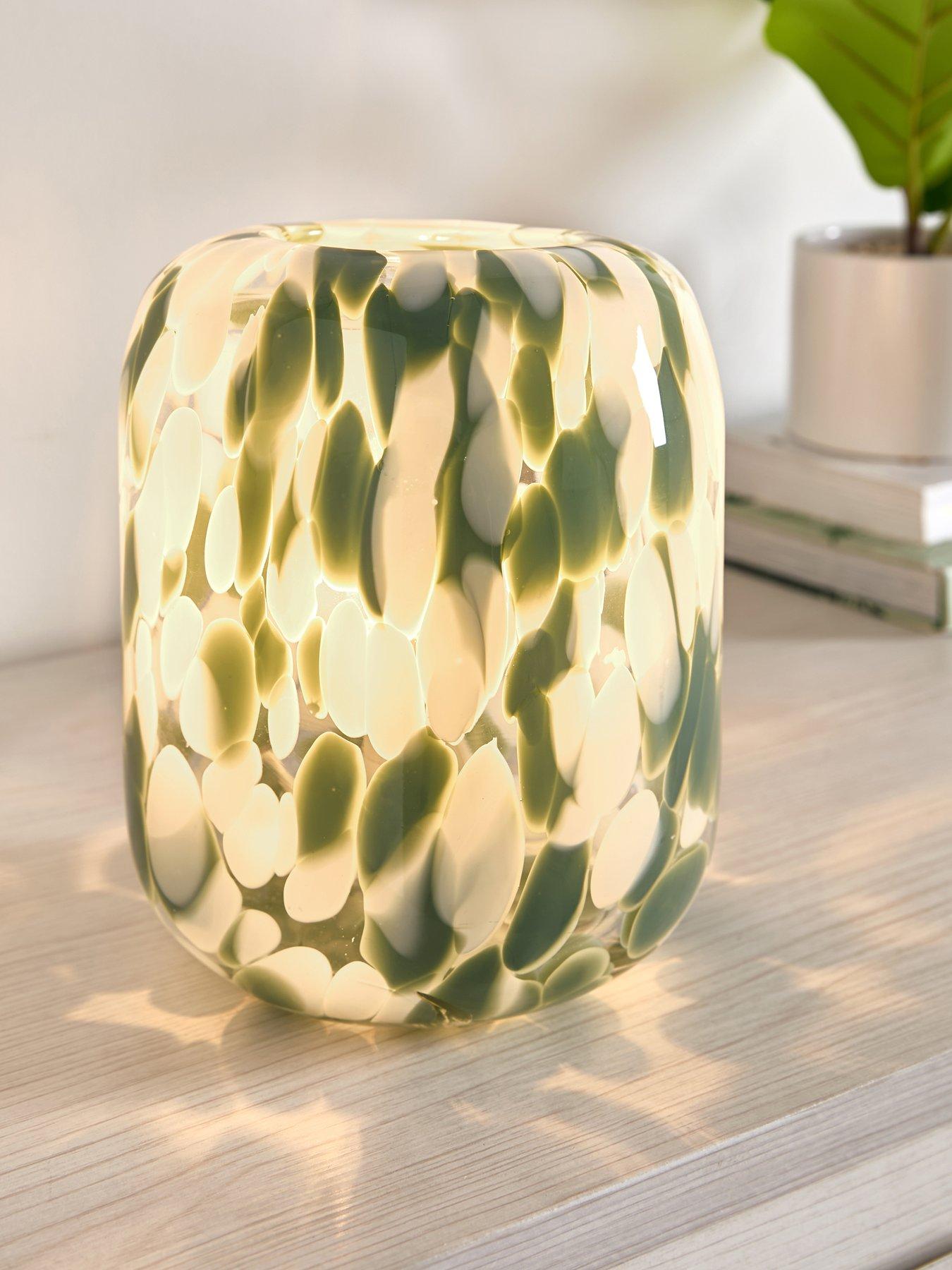 Image 1 of 6 of The Very Collection Confetti Glass Table Lamp