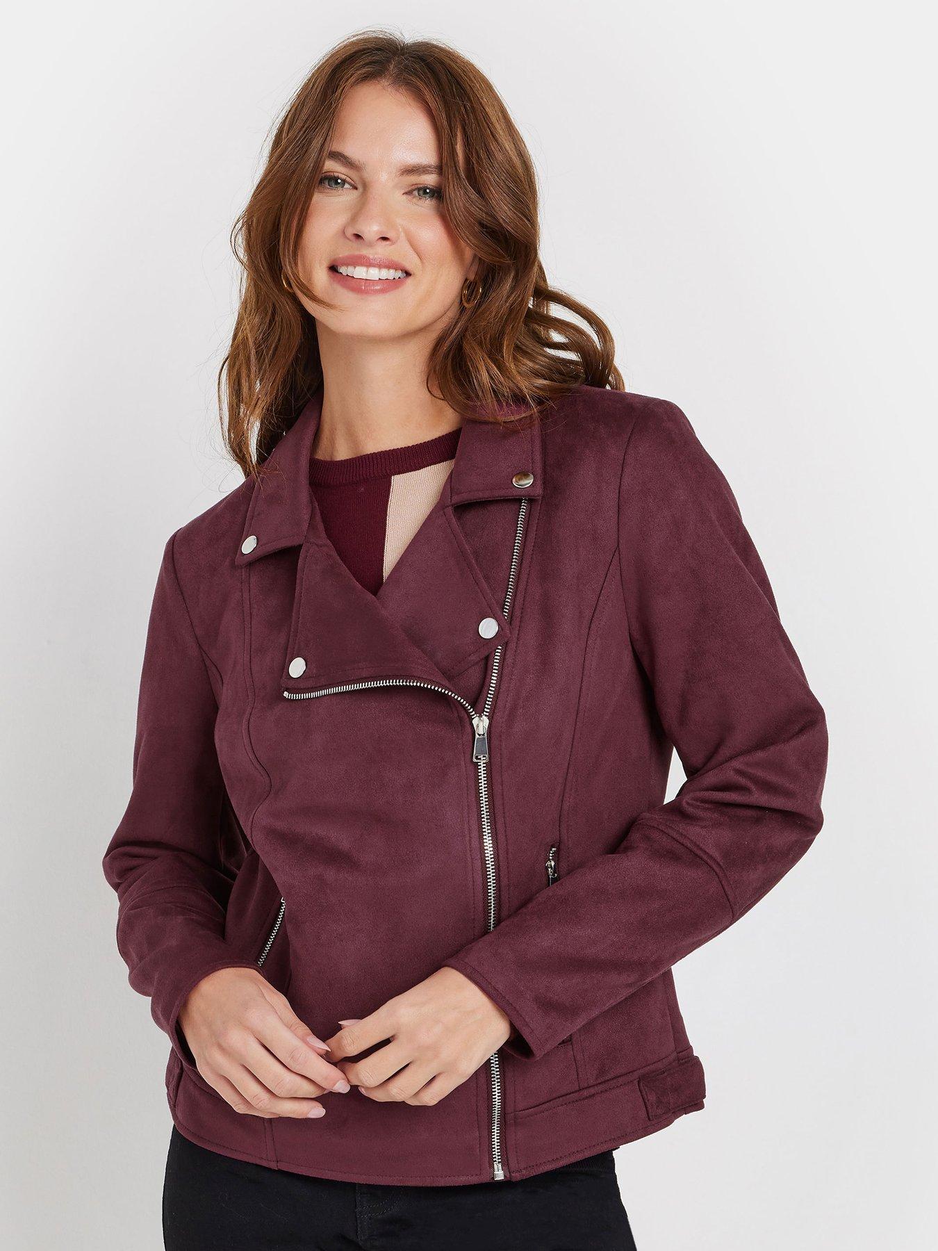 M&Co Suede Biker Jacket