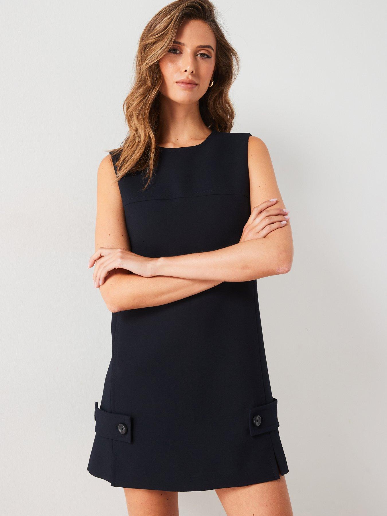 Mango Tailored Button Mini Dress Very