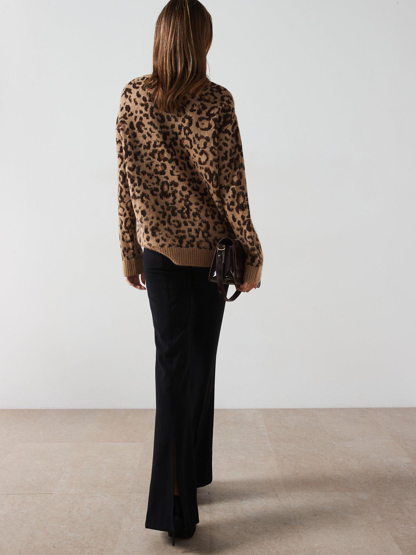 Mango Leopard Print Jumper Multi Very