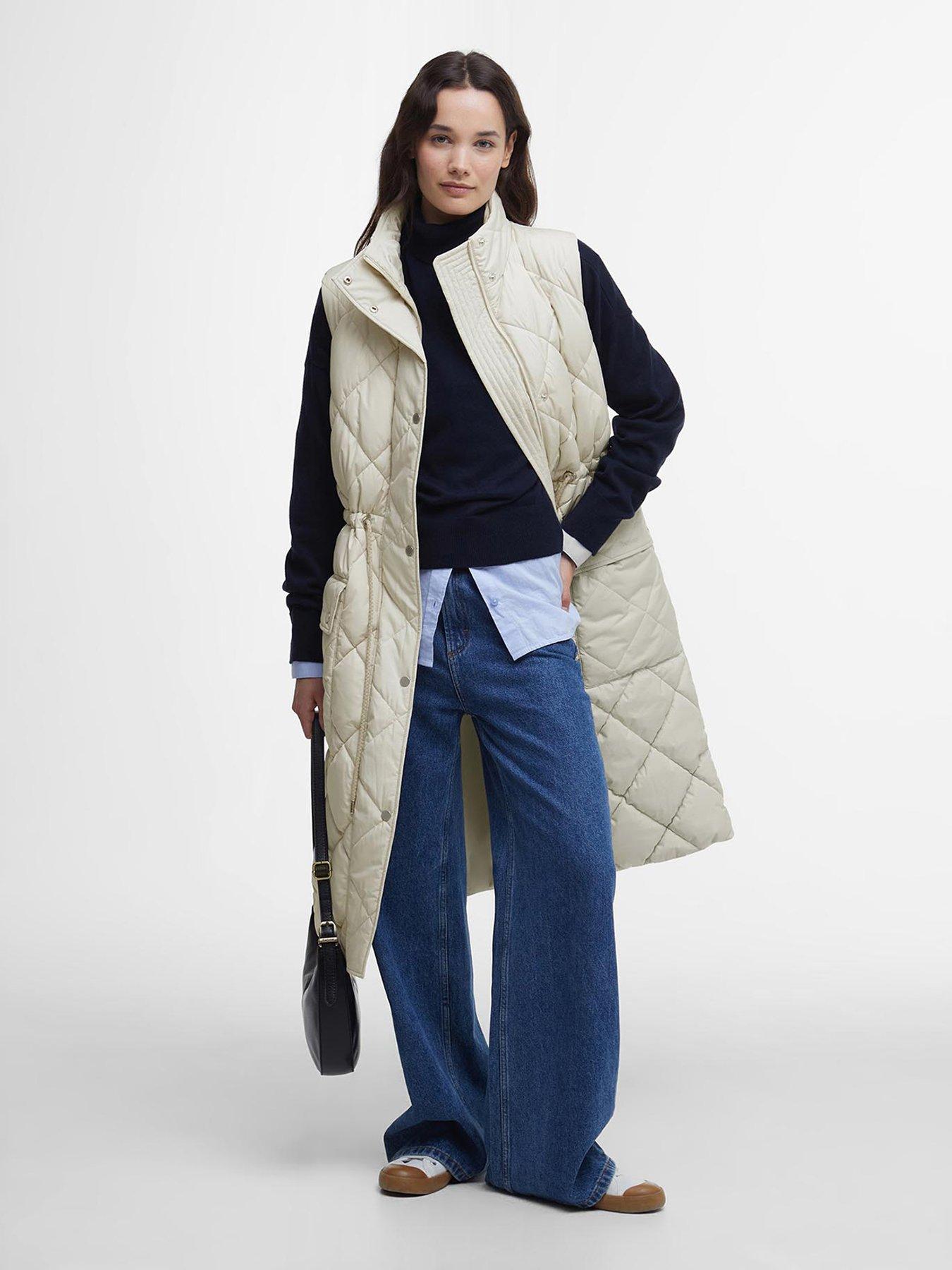 undefined Rita Padded Gilet - White