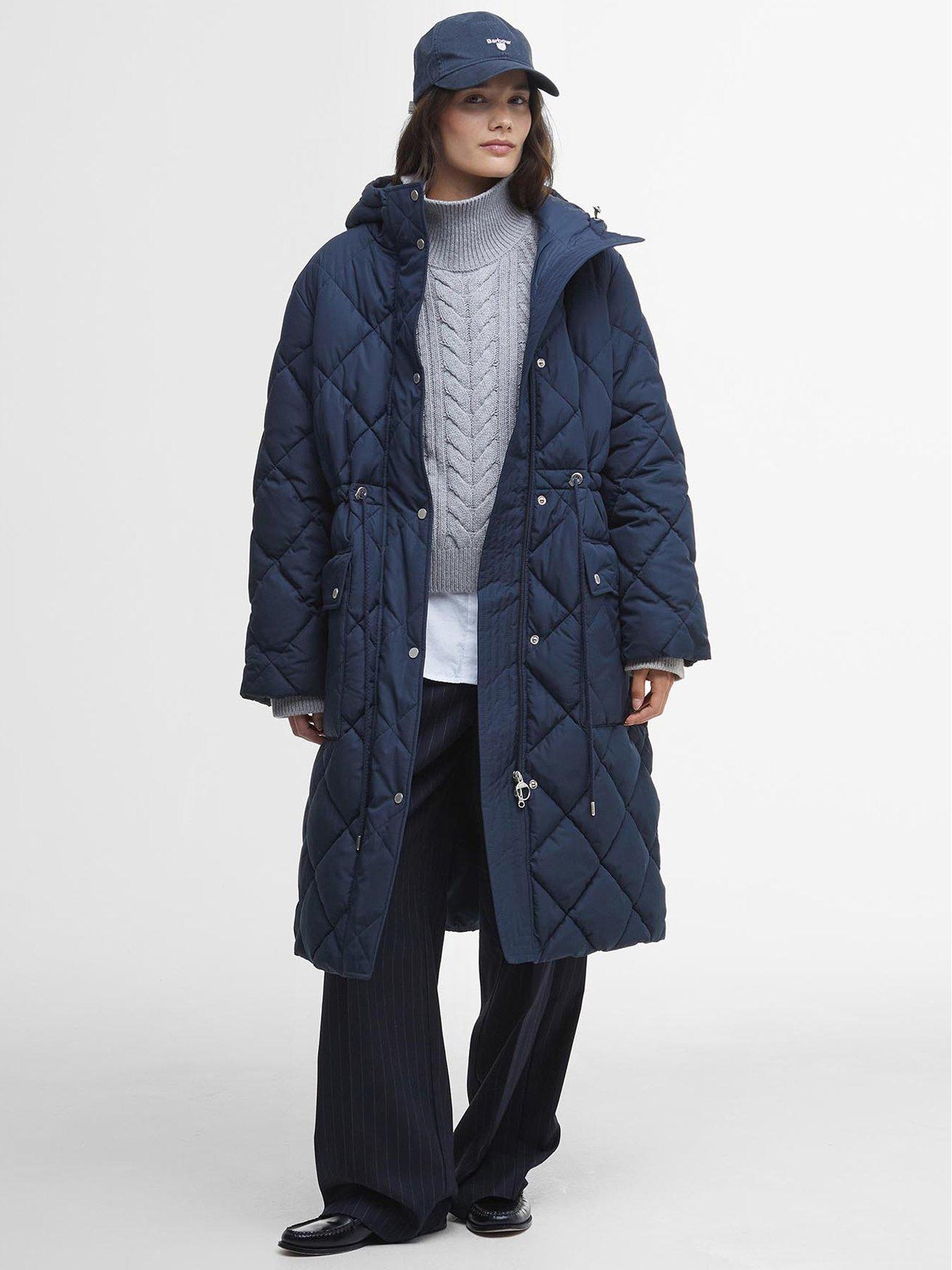 undefined Romilly Quilted Coat - Navy