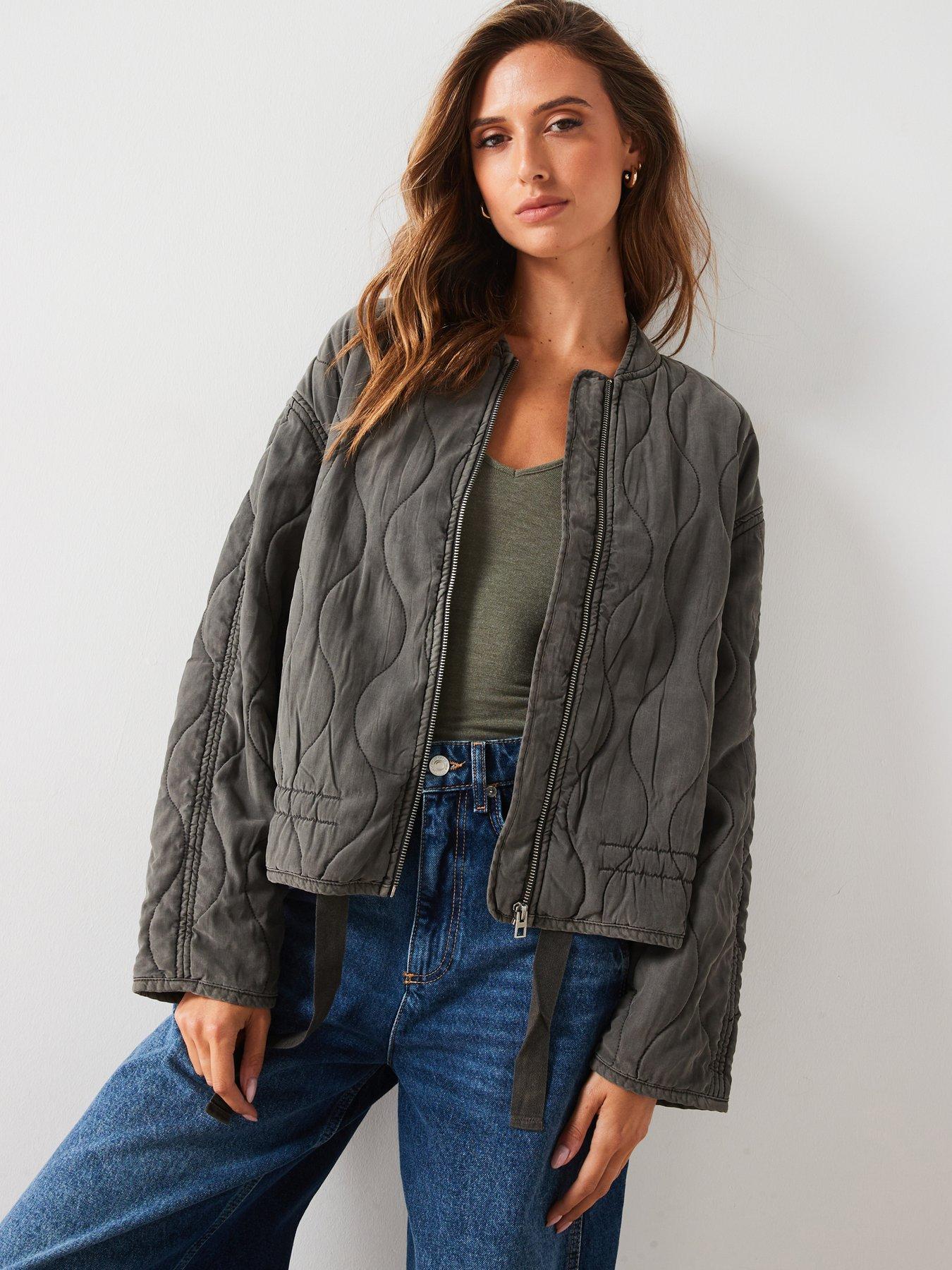 Quilted Bomber Jacket