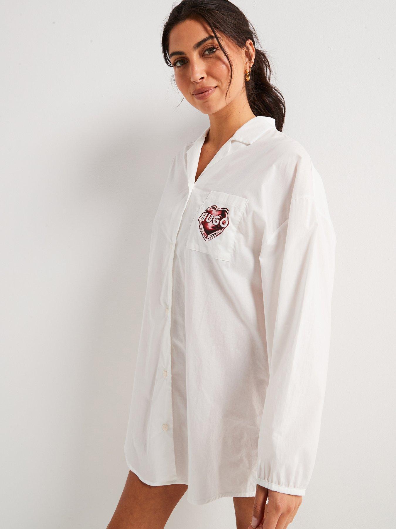 undefined Valenteena Sleep Shirt - White