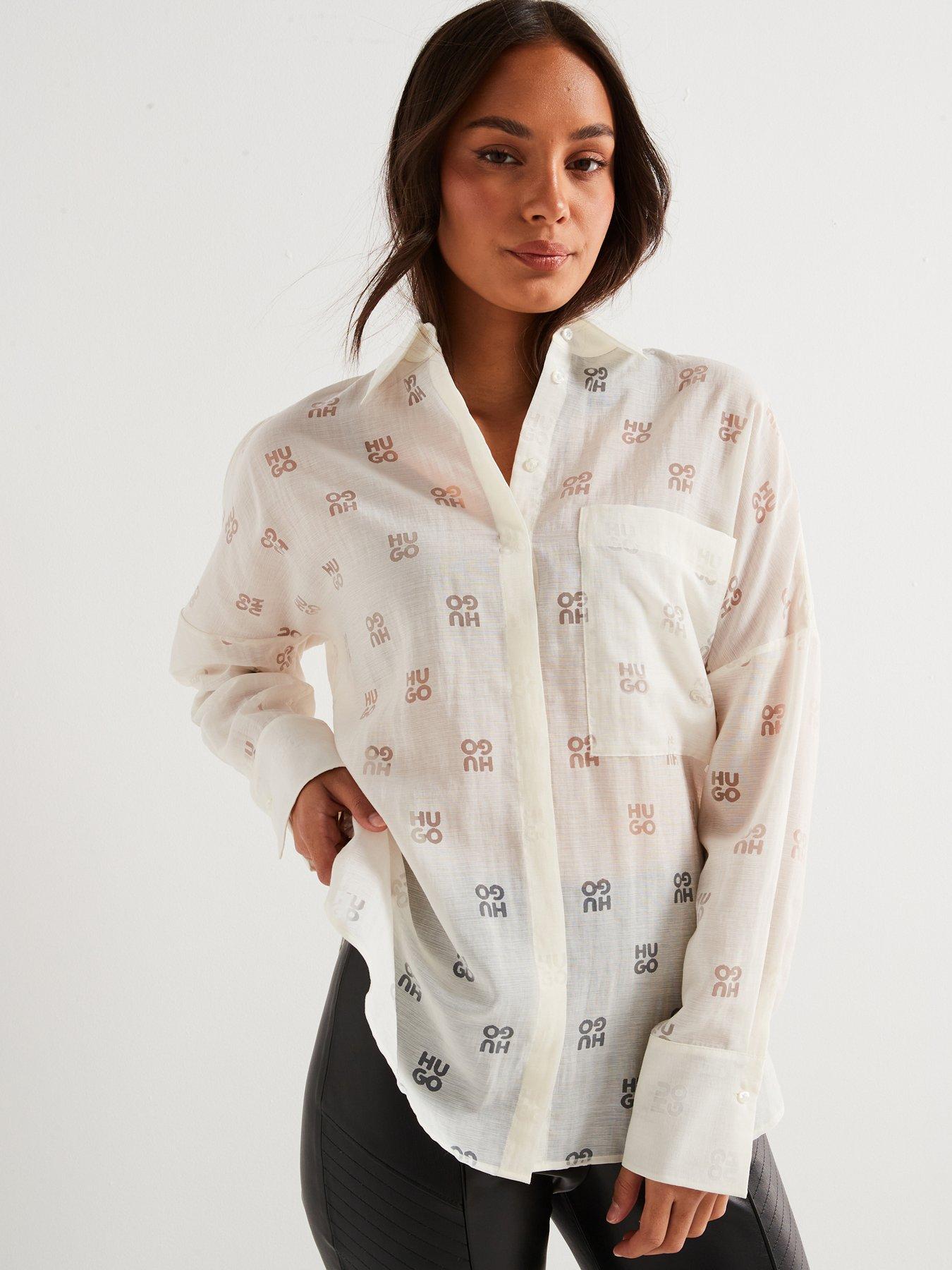 undefined Essence All Over Logo Shirt - White
