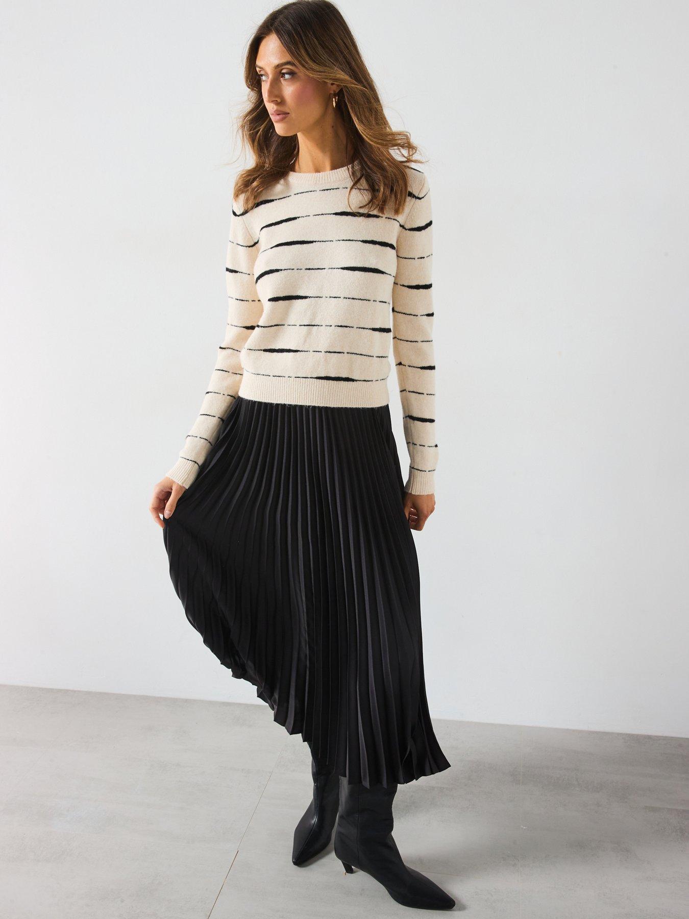 Image 3 of 6 of Mango Tiger Stripe Jumper - Multi