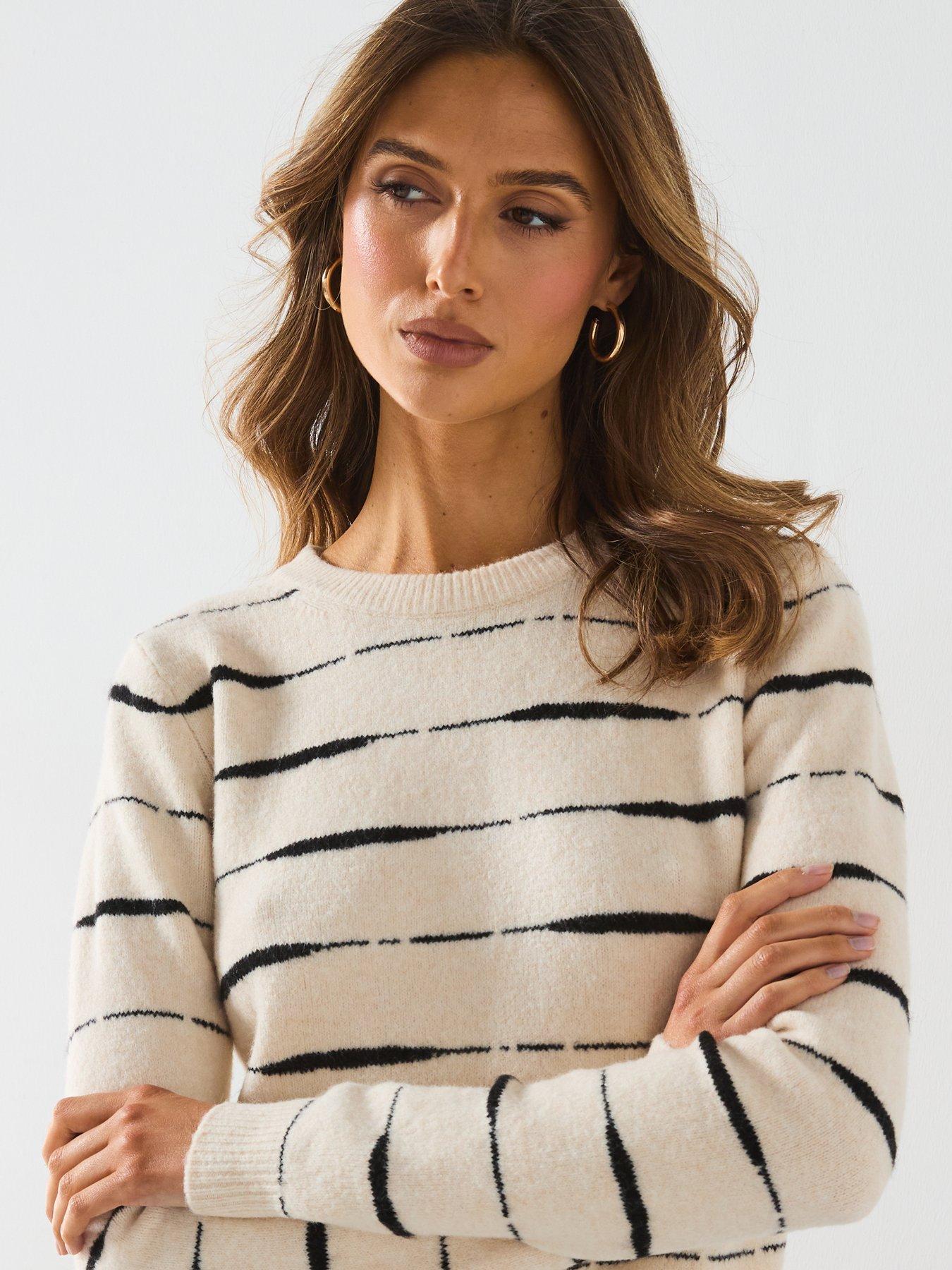 Image 4 of 6 of Mango Tiger Stripe Jumper - Multi