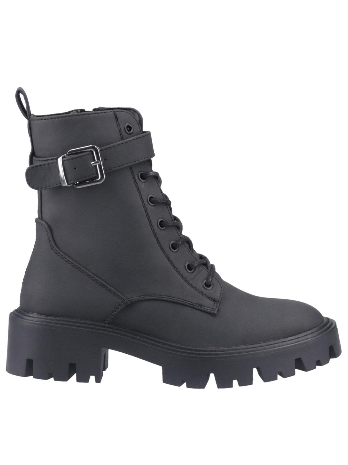undefined Betty Pu Lace Up Boot - Black