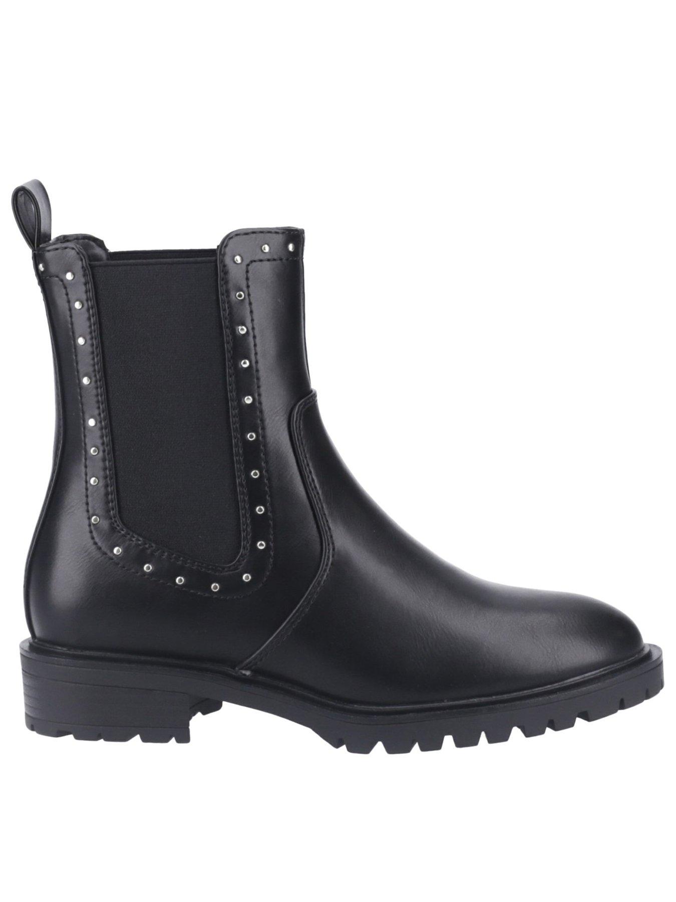 Tina Studded Chelsea Boot Black