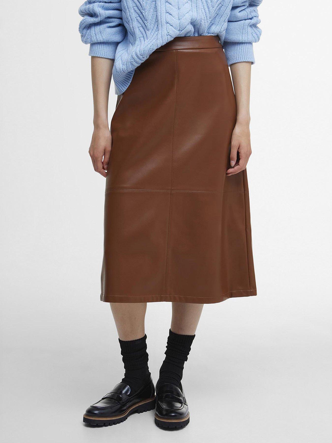Aris Pu Leather Skirt