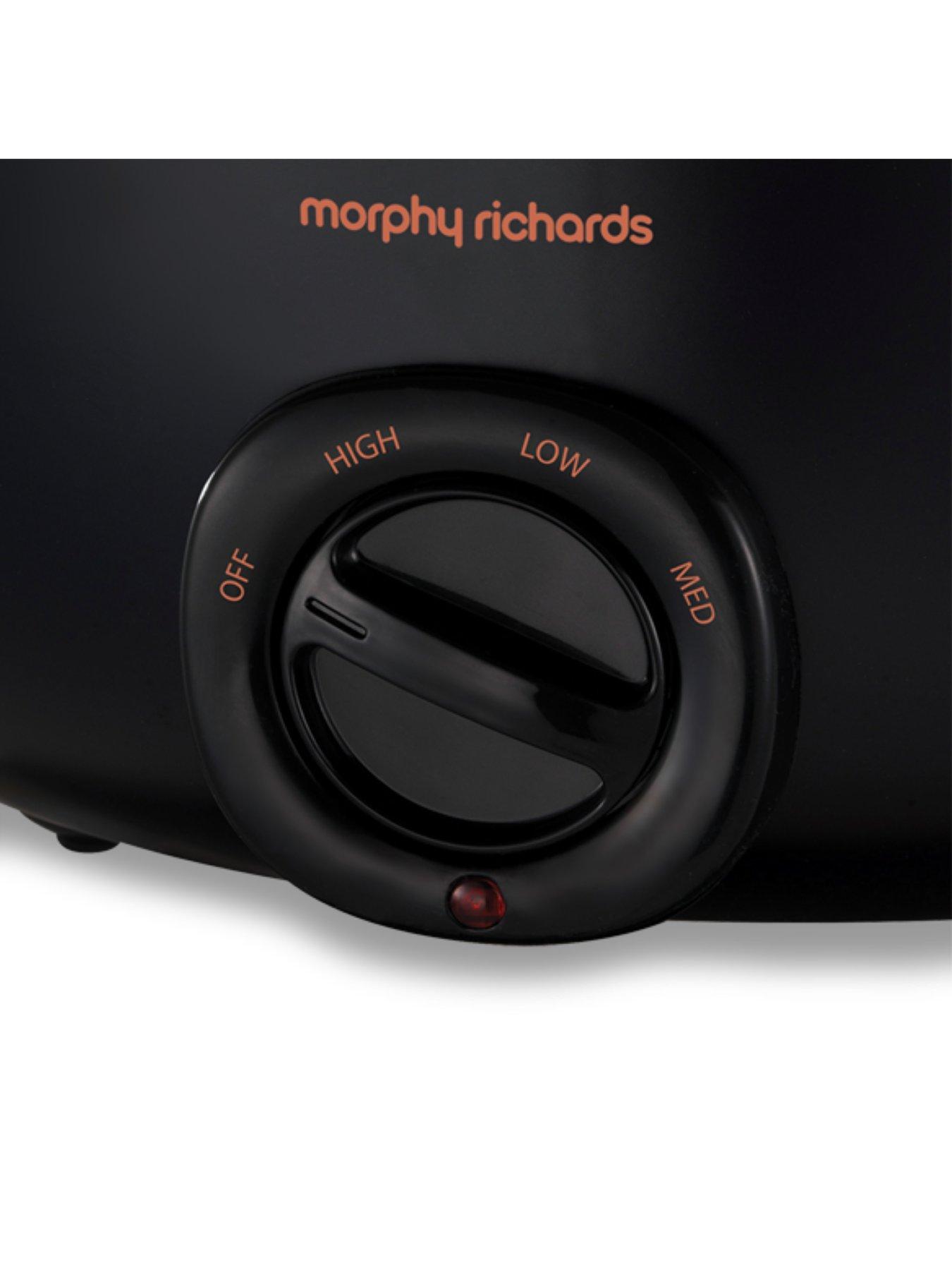 Morphy Richards Sear and Stew Black and Rose Gold 6.5L Slow Cooker Very