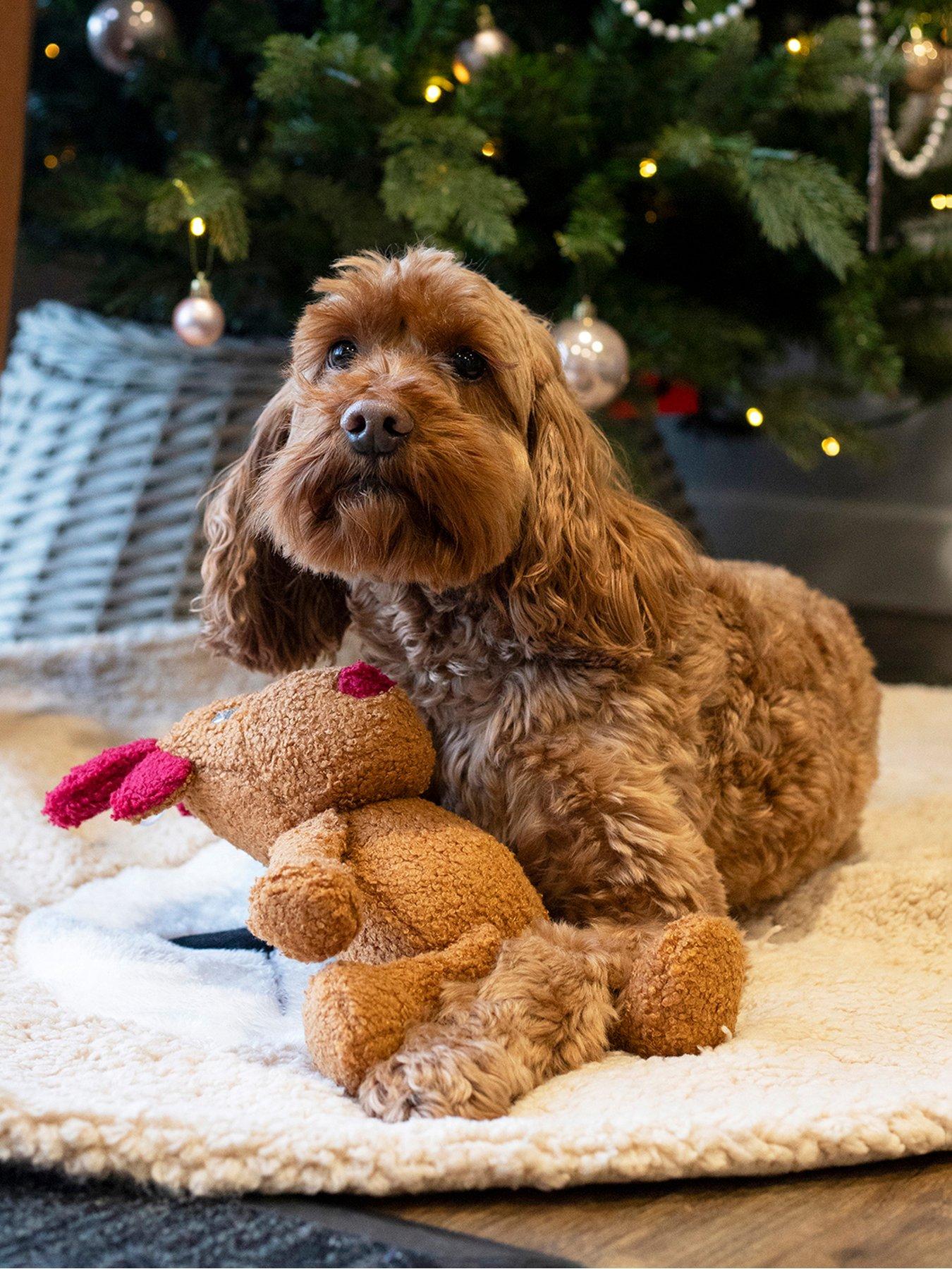 Product photograph of Rosewood Christmas Tufflove Reindeer Toy For Dogs from very.co.uk