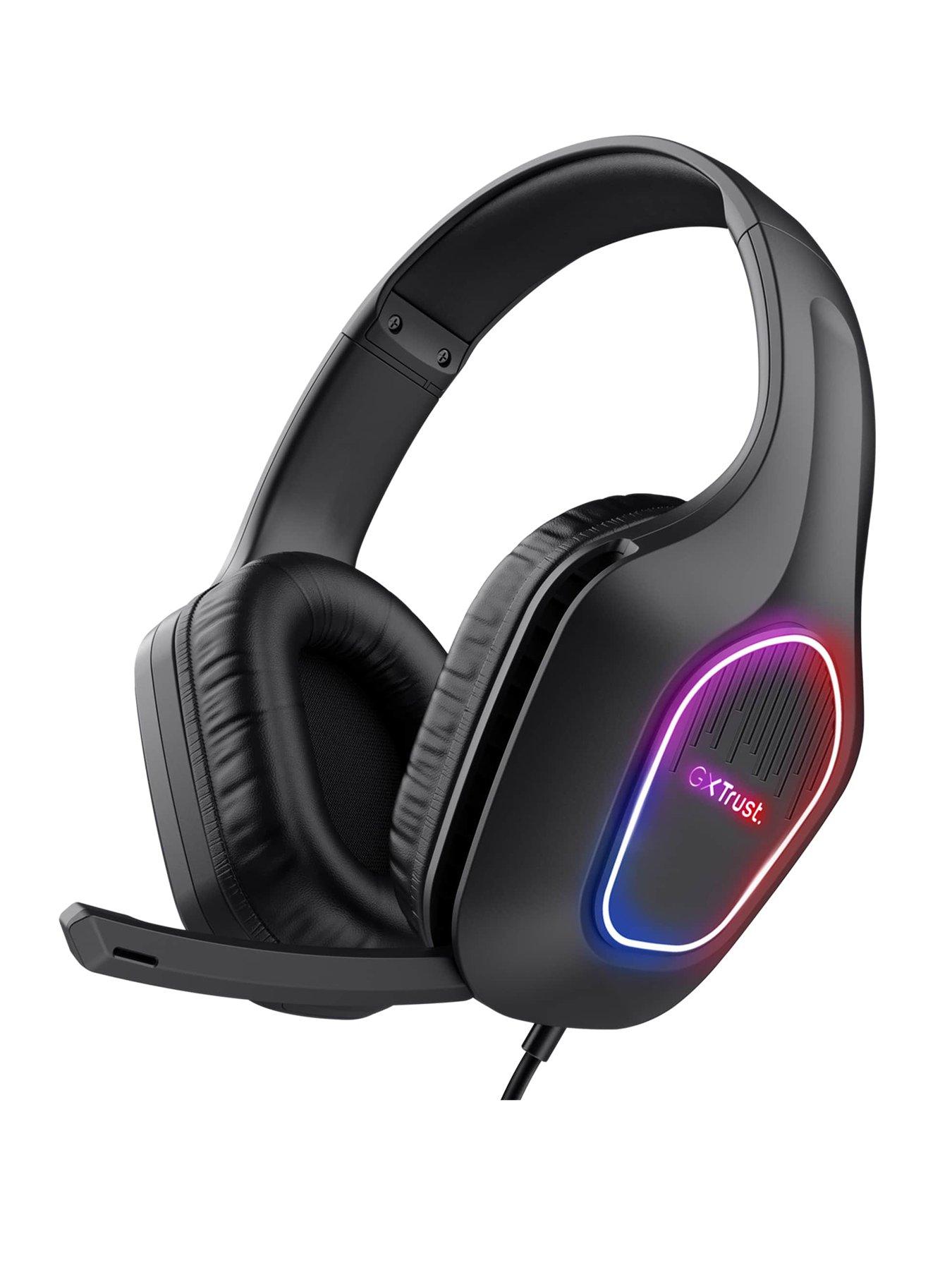 GXT 416 Zirox RGB LED Lightweight Gaming Headset for PC and Laptop Black