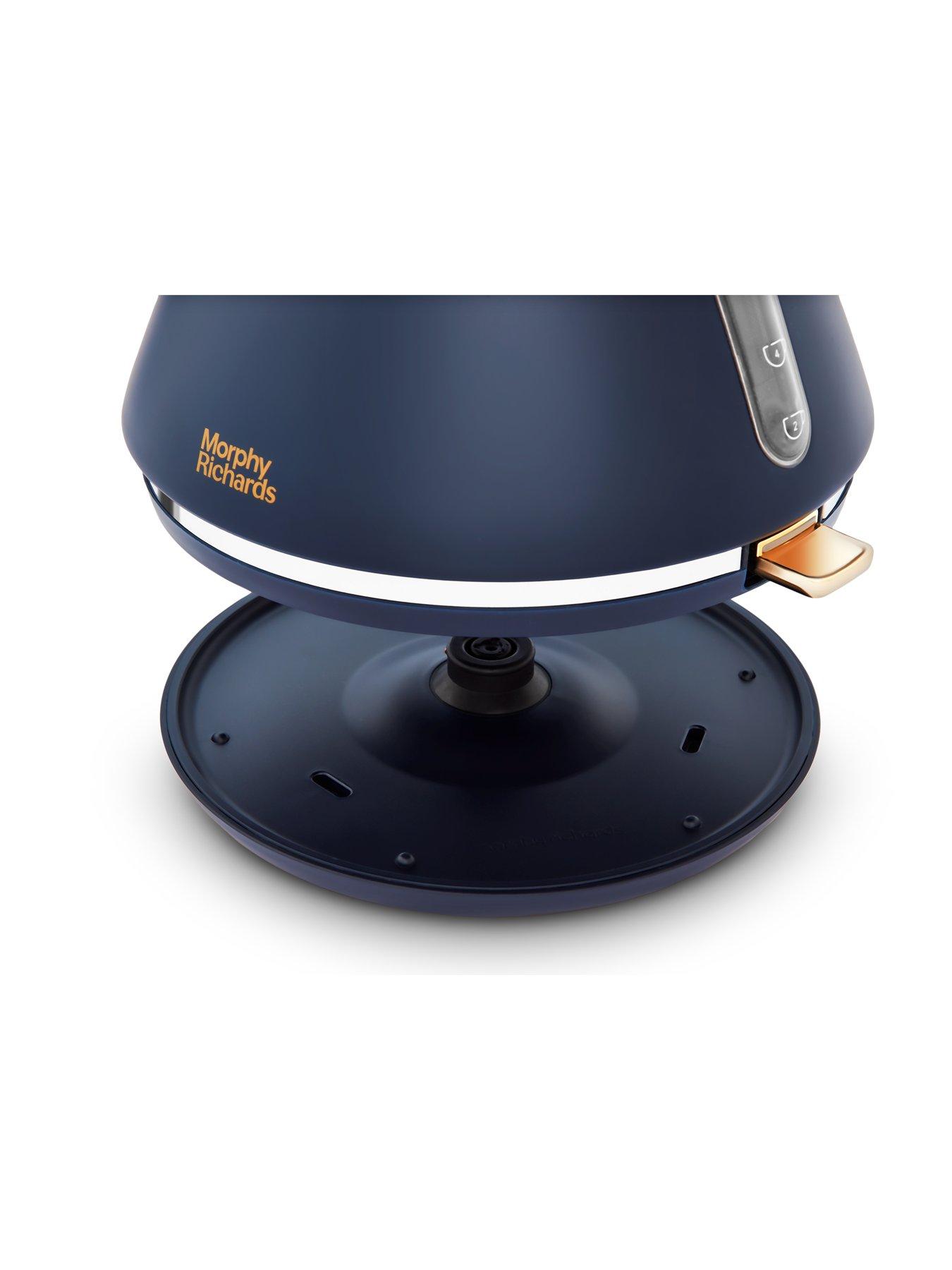 Morphy Richards Accents Gold Pyramid Kettle Navy Very