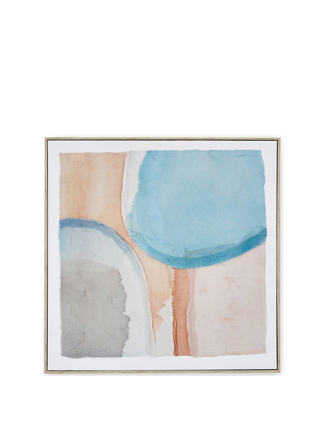 Image 2 of 6 of The Very Collection Abstract Capped Canvas Wall Art with Hand-Finished Embellishments
