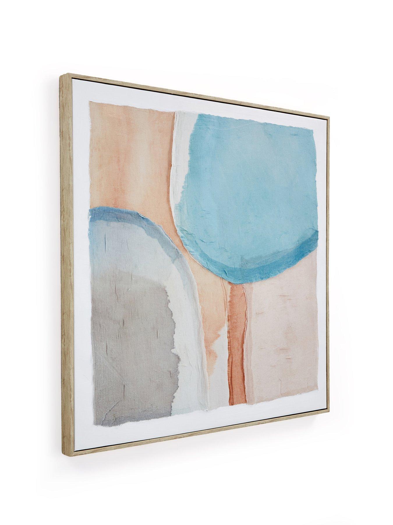 Image 3 of 6 of The Very Collection Abstract Capped Canvas Wall Art with Hand-Finished Embellishments
