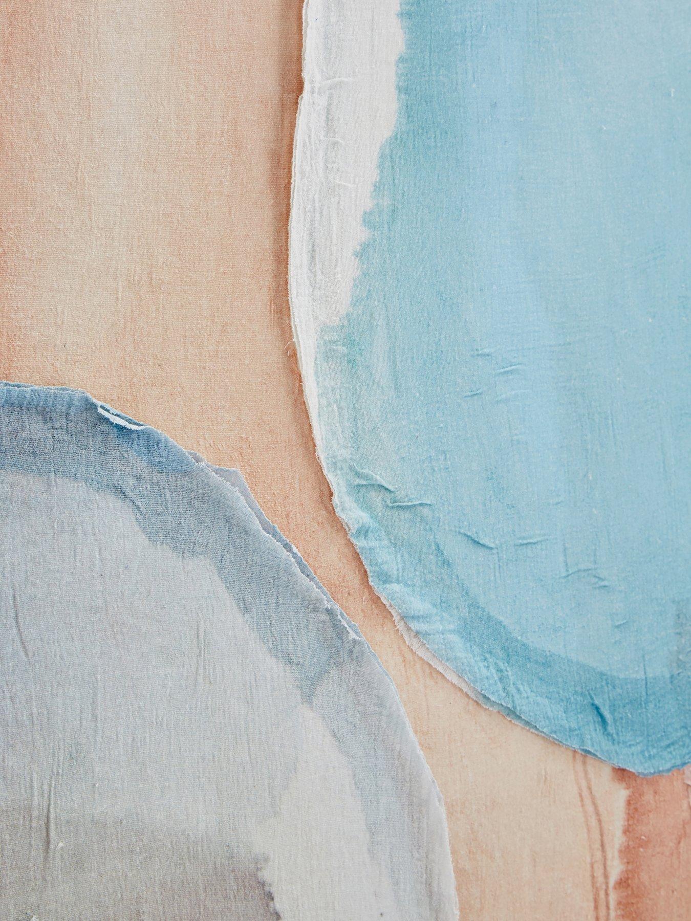 Image 5 of 6 of The Very Collection Abstract Capped Canvas Wall Art with Hand-Finished Embellishments