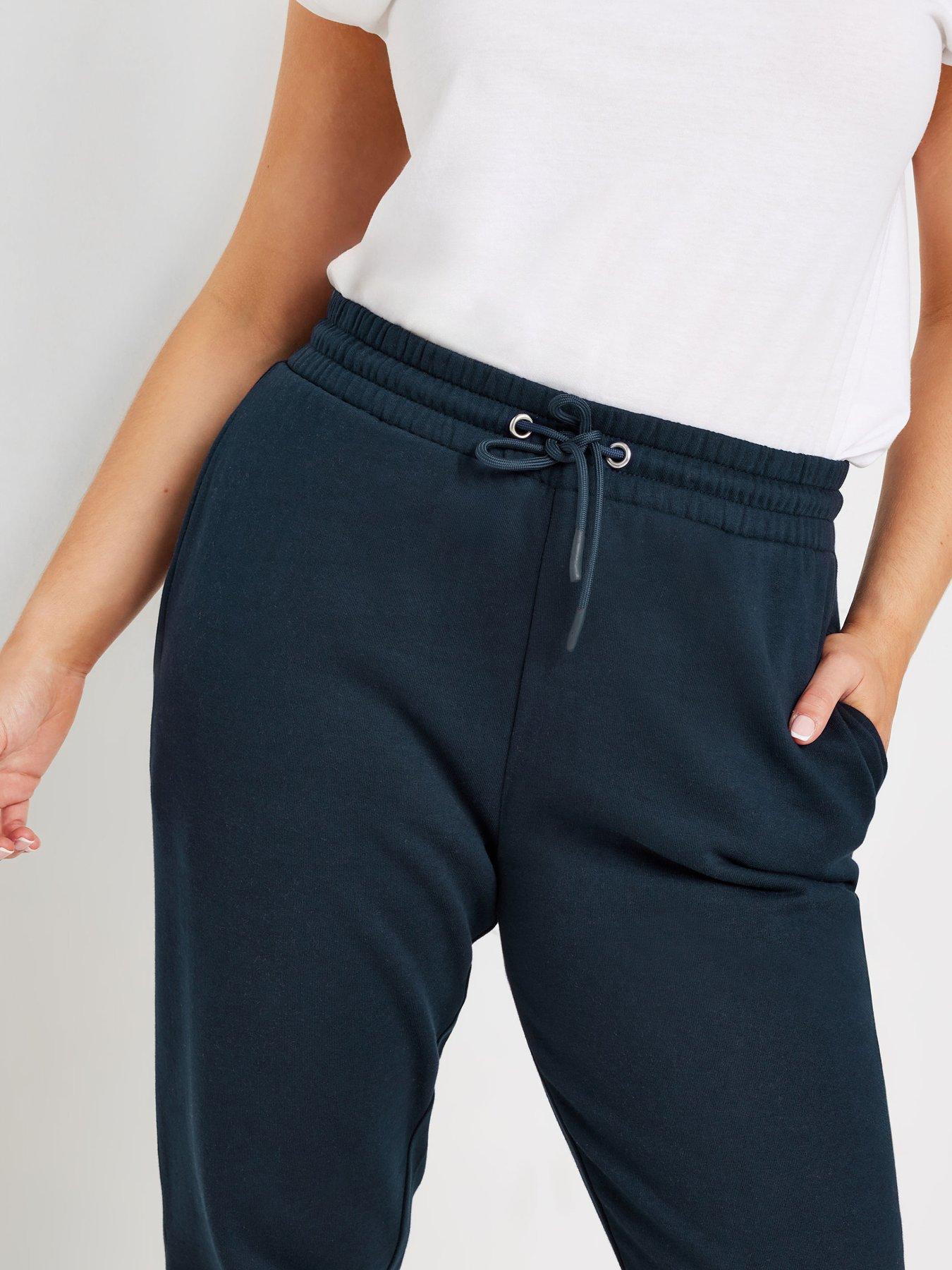 Image 4 of 4 of M&Co Cuffed Drawstring Joggers - Blue