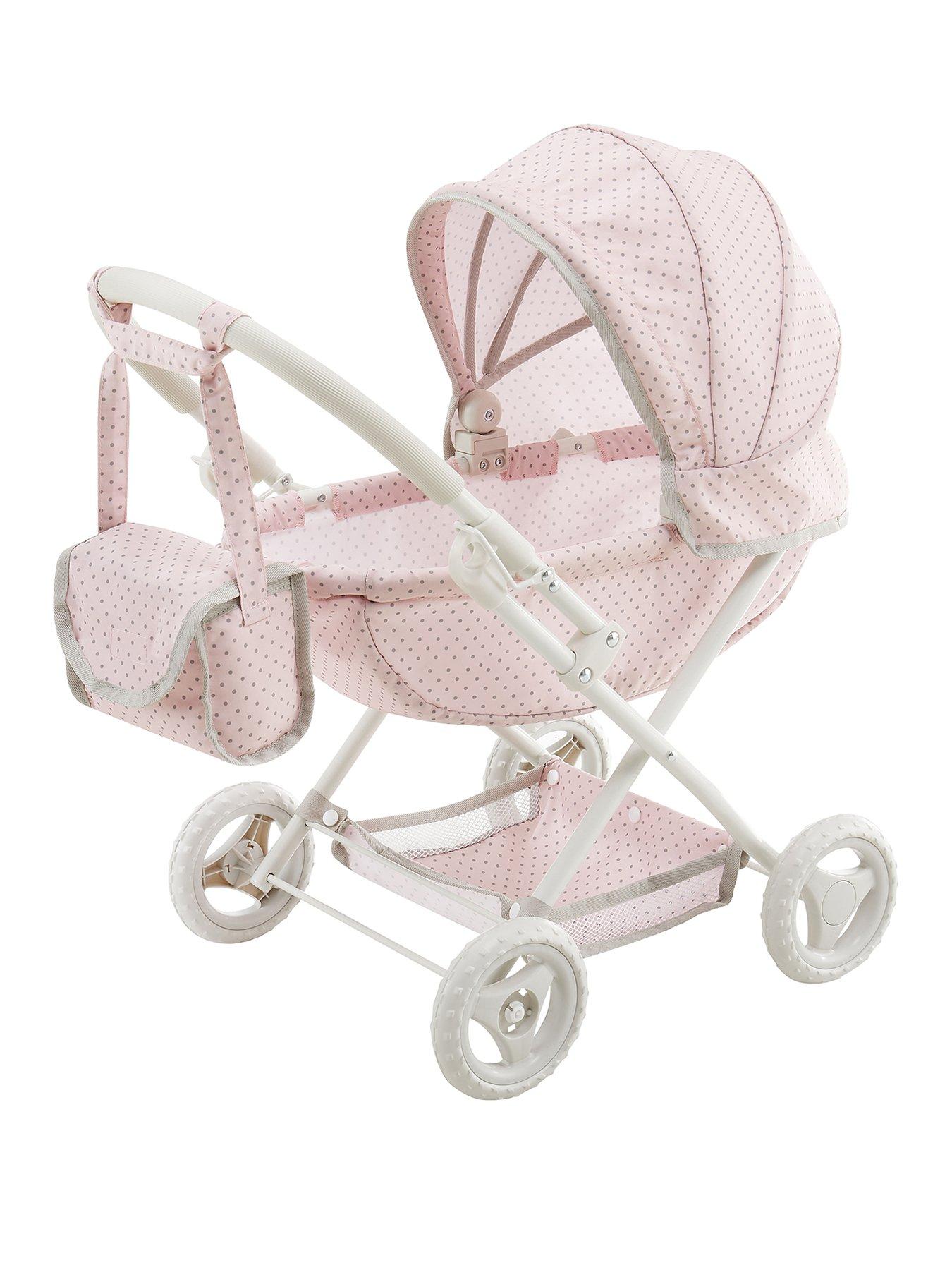 Teamson Kids Olivia s Little World Princess Baby Doll Stroller Pink Grey Very