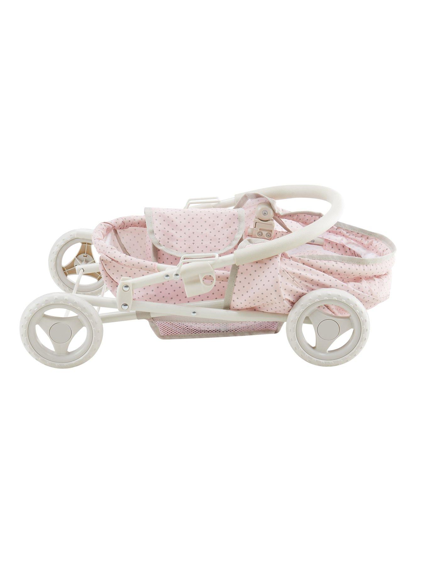 Teamson Kids Olivia s Little World Princess Baby Doll Stroller Pink Grey