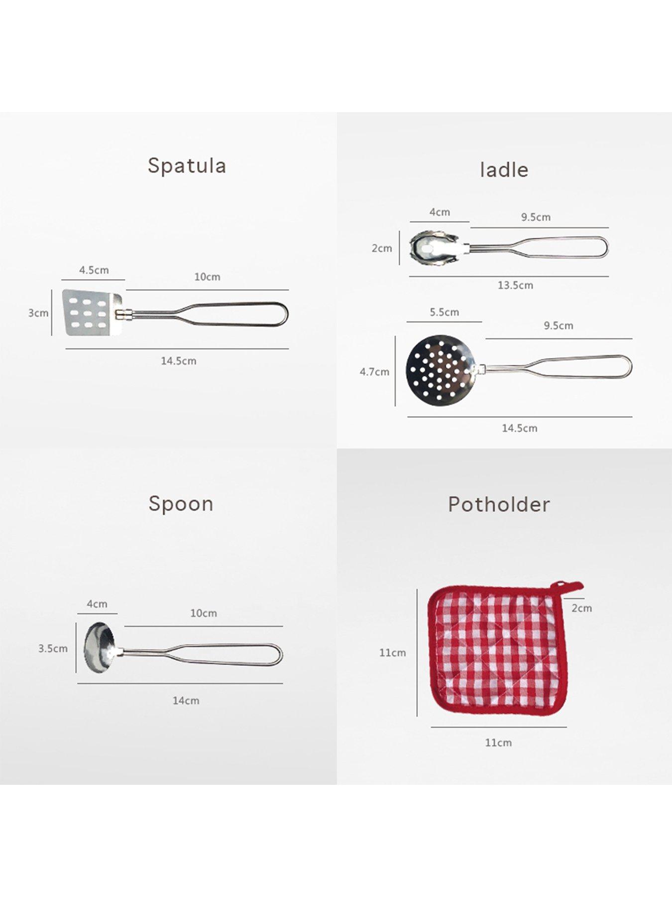 Image 5 of 6 of Teamson Kids Little Chef Frankfurt Stainless Steel Cooking Accessory Set - Multi-Color- 11 pcs
