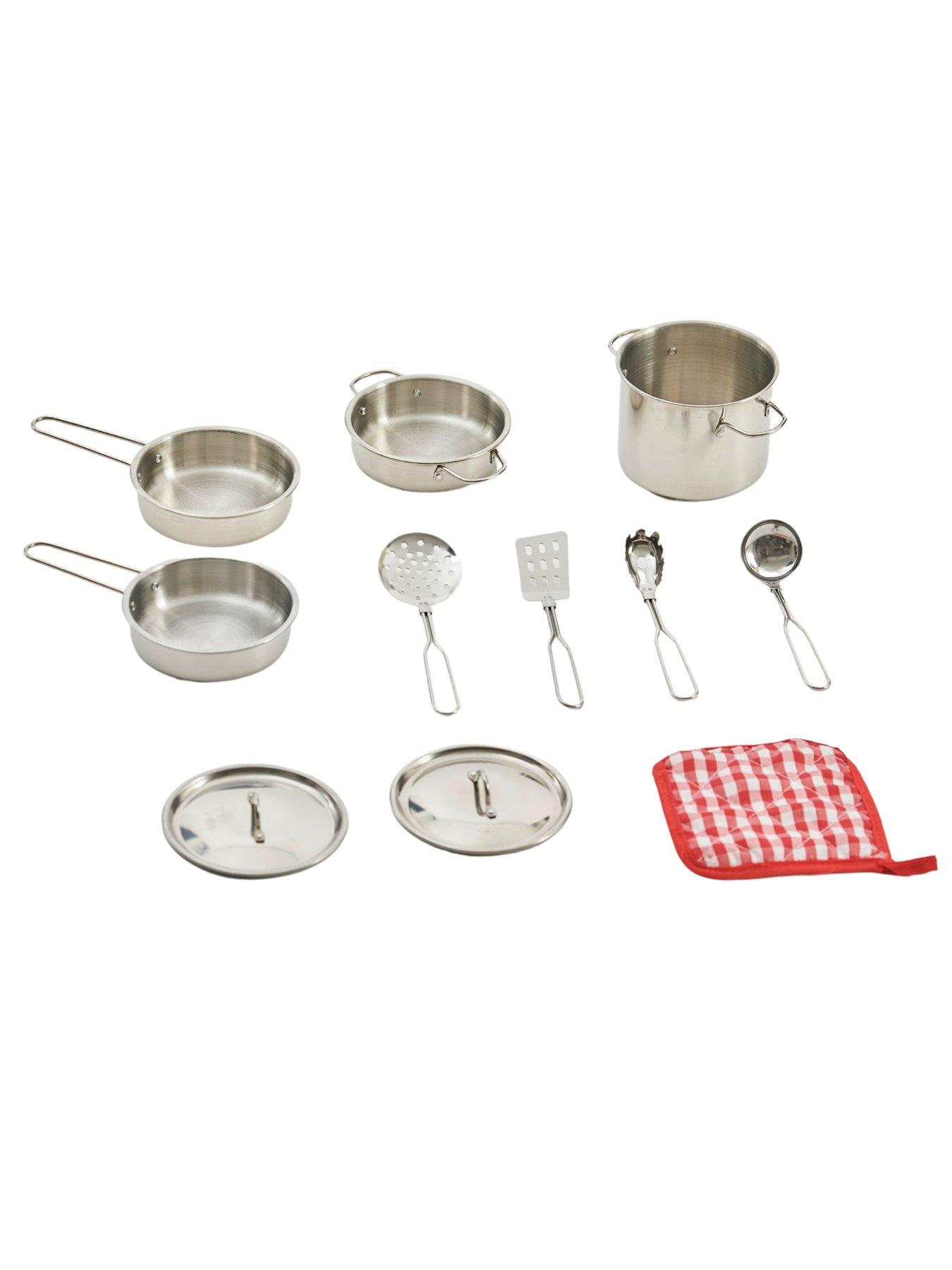 Image 6 of 6 of Teamson Kids Little Chef Frankfurt Stainless Steel Cooking Accessory Set - Multi-Color- 11 pcs