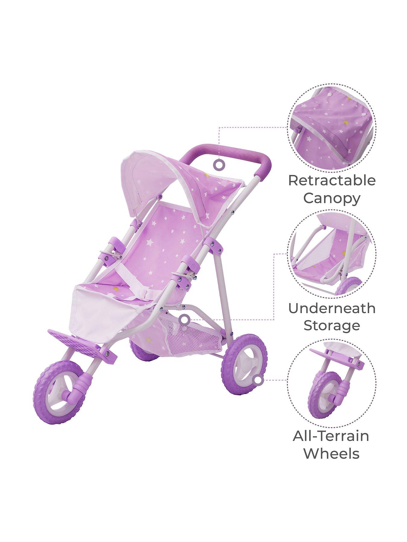 Pink Dolls Pram Smyths Olivia's Little World Doll Stroller Pink - Main Image