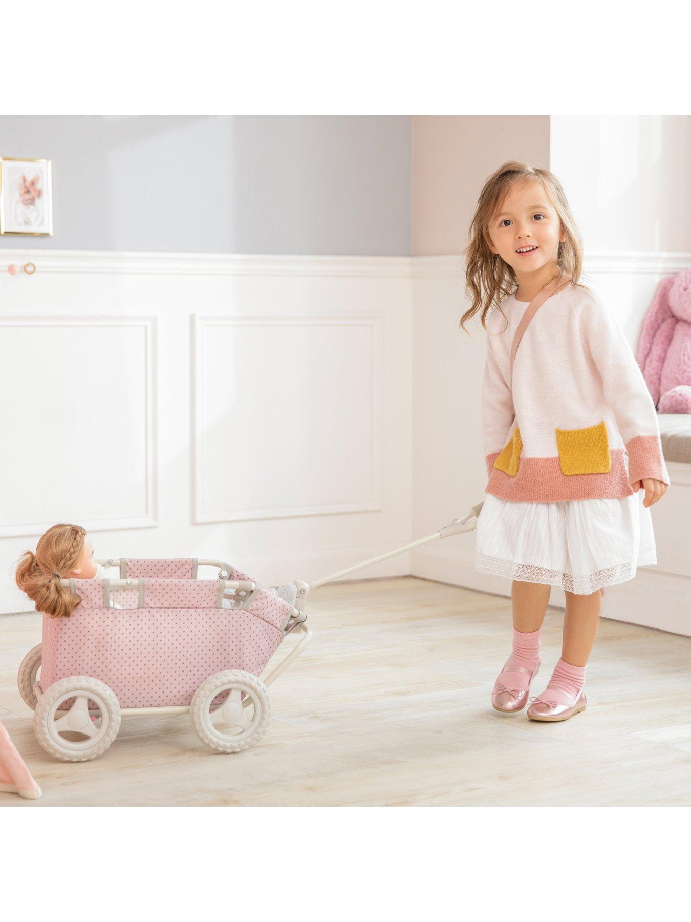 Image 2 of 6 of Teamson Kids Olivia's Little World - Polka Dots Princess Doll Wagon