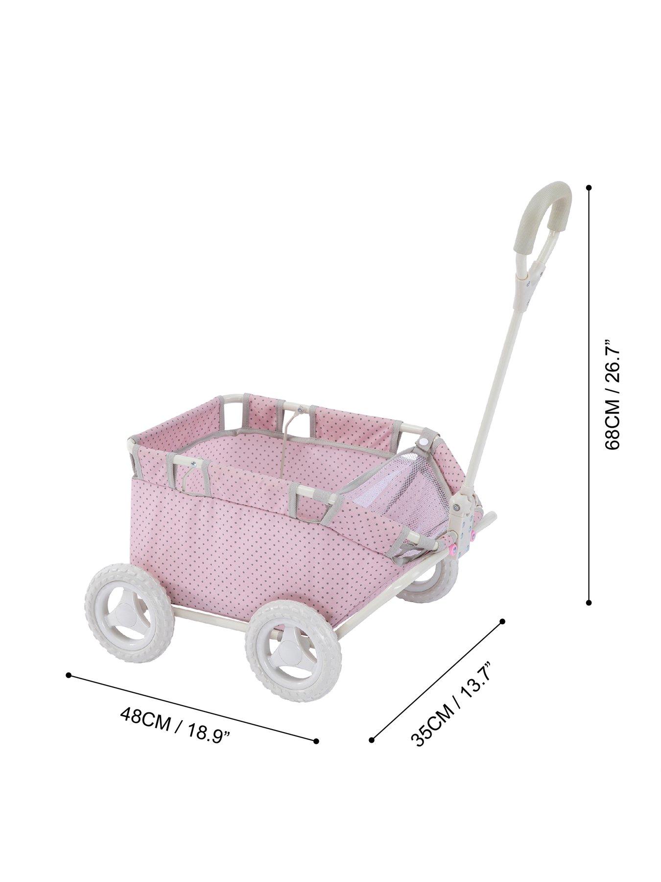 Image 3 of 6 of Teamson Kids Olivia's Little World - Polka Dots Princess Doll Wagon