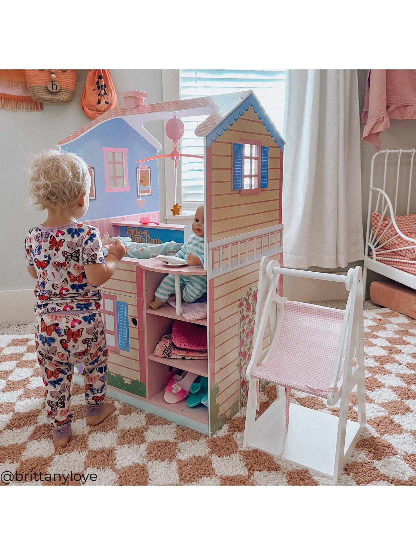 Authentic Nursery set pink SO CUTE not sure of brand dollhouse