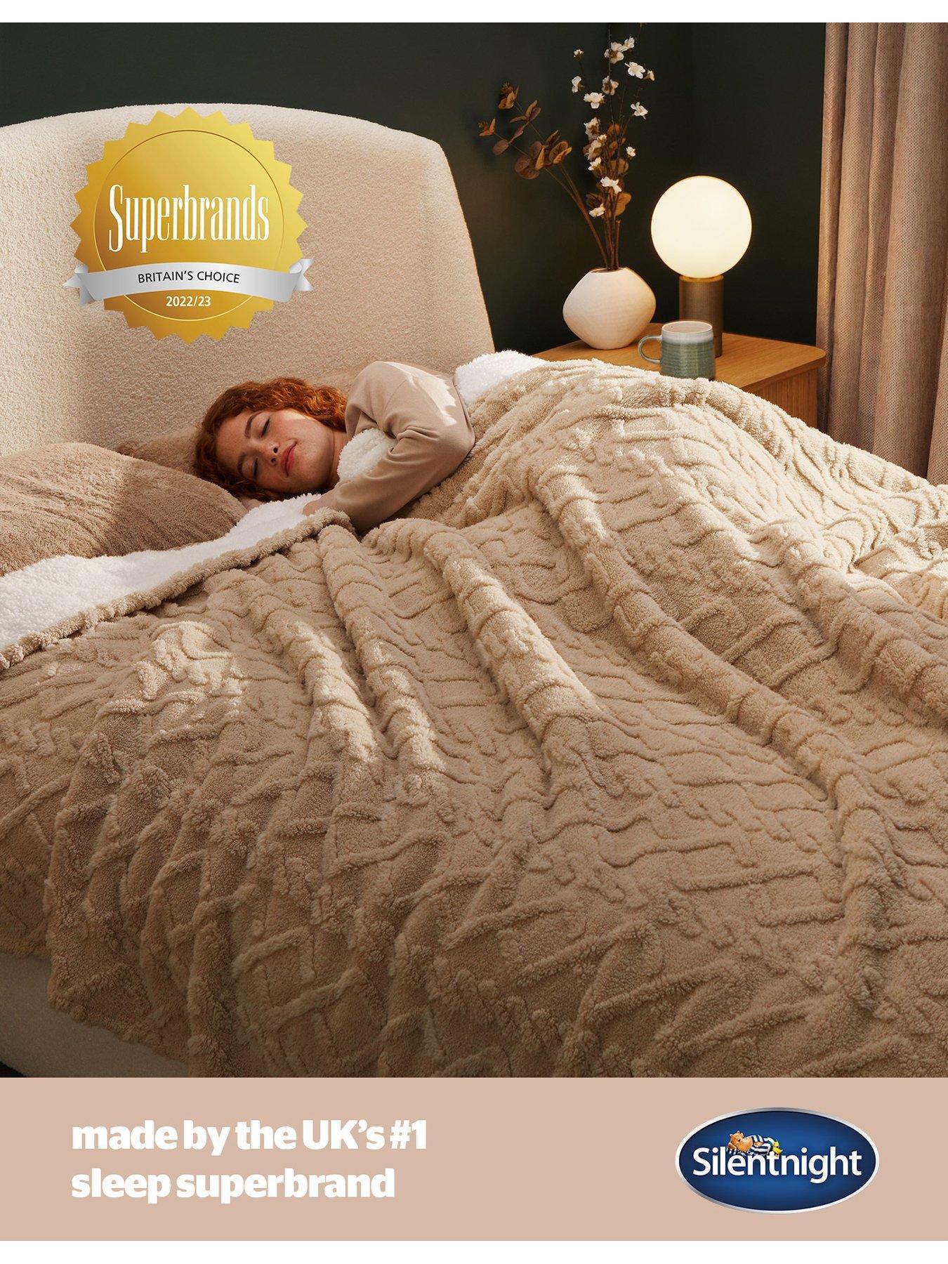 Image 5 of 7 of Silentnight Snugsie Family Blanket - Cable Knit - Natural