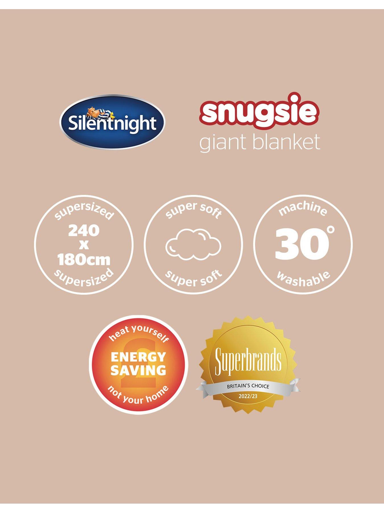 Image 7 of 7 of Silentnight Snugsie Family Blanket - Cable Knit - Natural