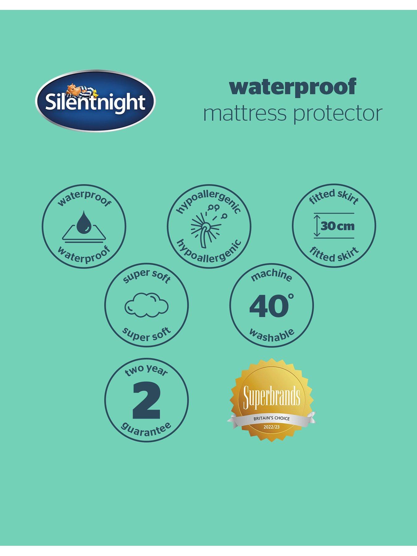 Image 7 of 7 of Silentnight Supersoft Waterproof Mattress Protector - King - 2 Pack - White