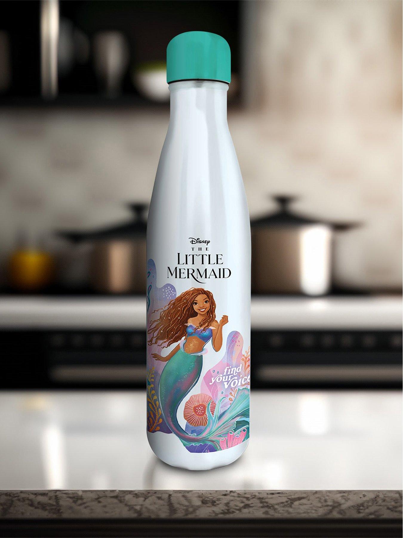 Product photograph of Disney The Little Mermaid Metal Drinks Bottle from very.co.uk