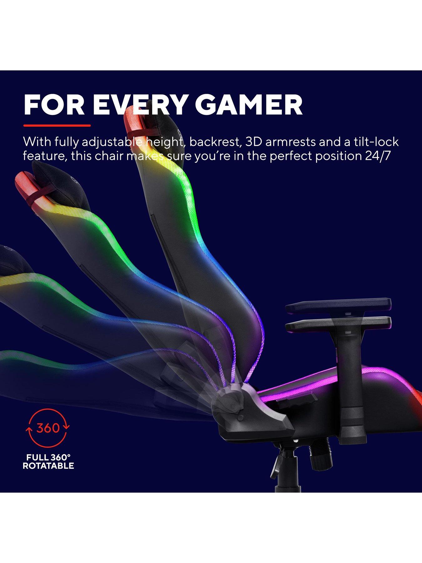 Image 3 of 7 of Trust GXT719 Ruya RGB Adjustable Gaming Chair Black