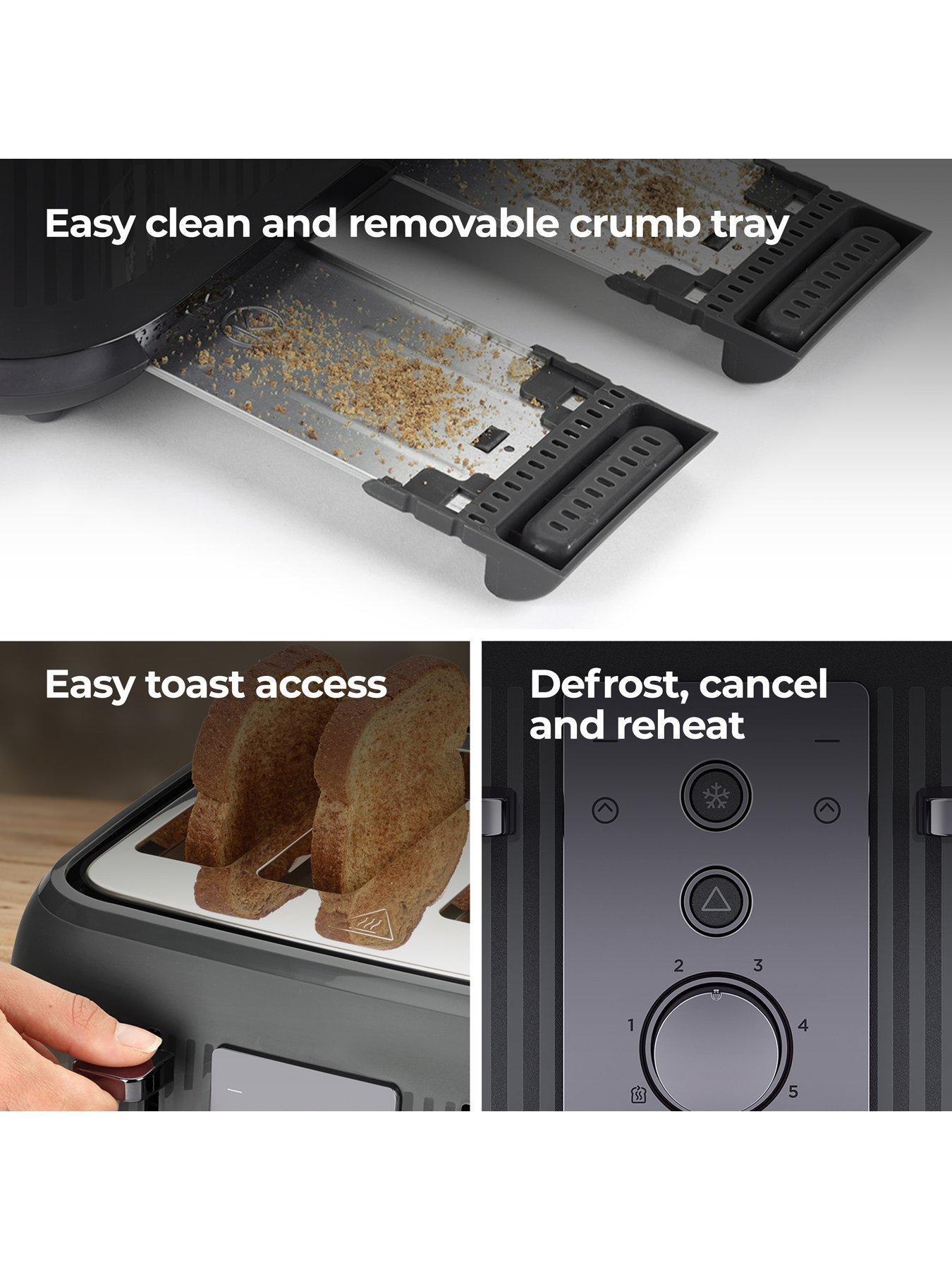 Image 4 of 7 of Kenwood Dusk 4-Slice&nbsp;Toaster - Grey