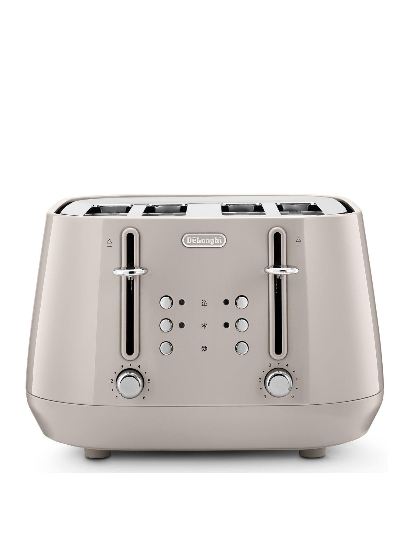 DeLonghi Eclettica 4-Slice Toaster - Beige