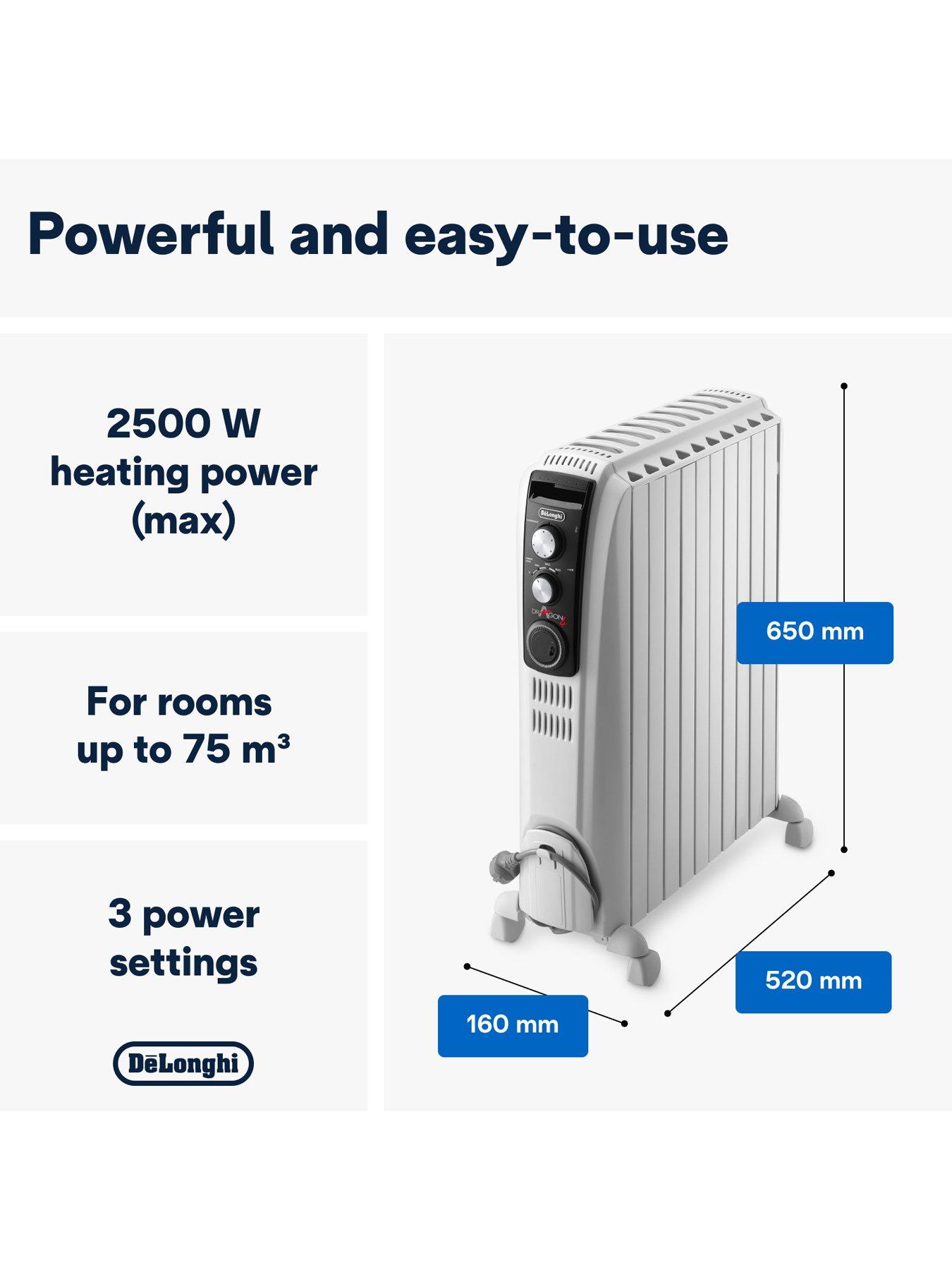 Image 2 of 5 of DeLonghi Dragon 4 Oil Filled Radiator