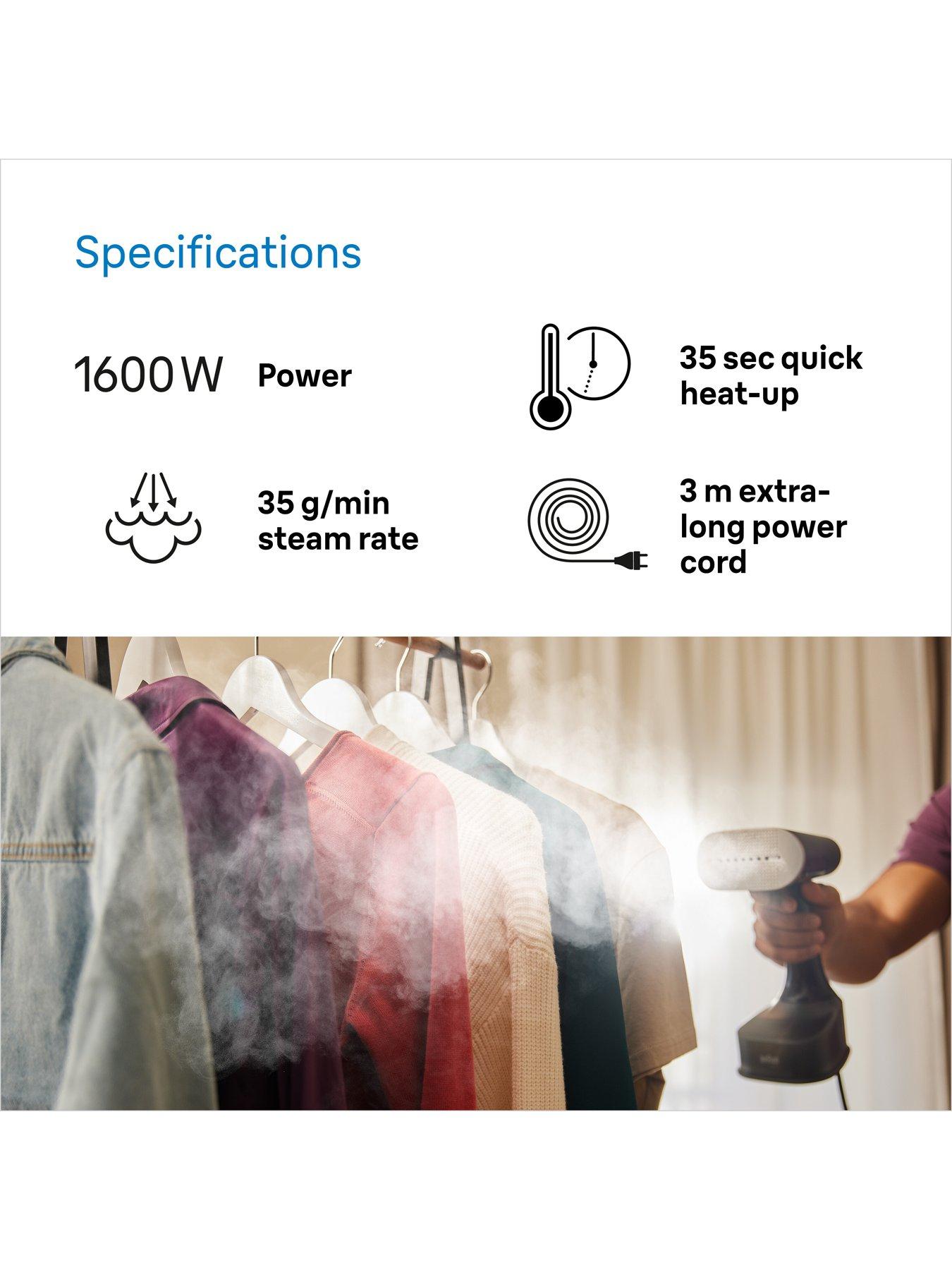 Image 4 of 7 of Braun GS7077 Quick Style 7 Garment Steamer - White
