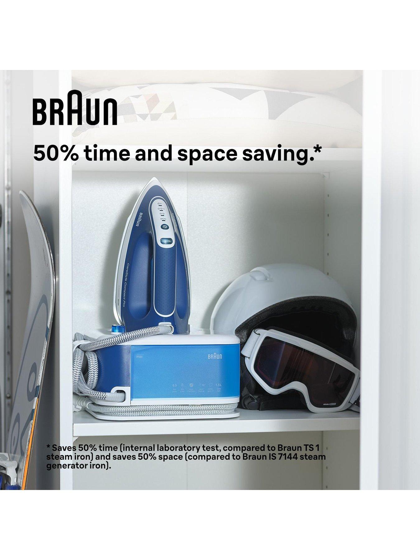 Image 4 of 8 of Braun IS2565BL CareStyle Compact Pro Steam Iron - Blue
