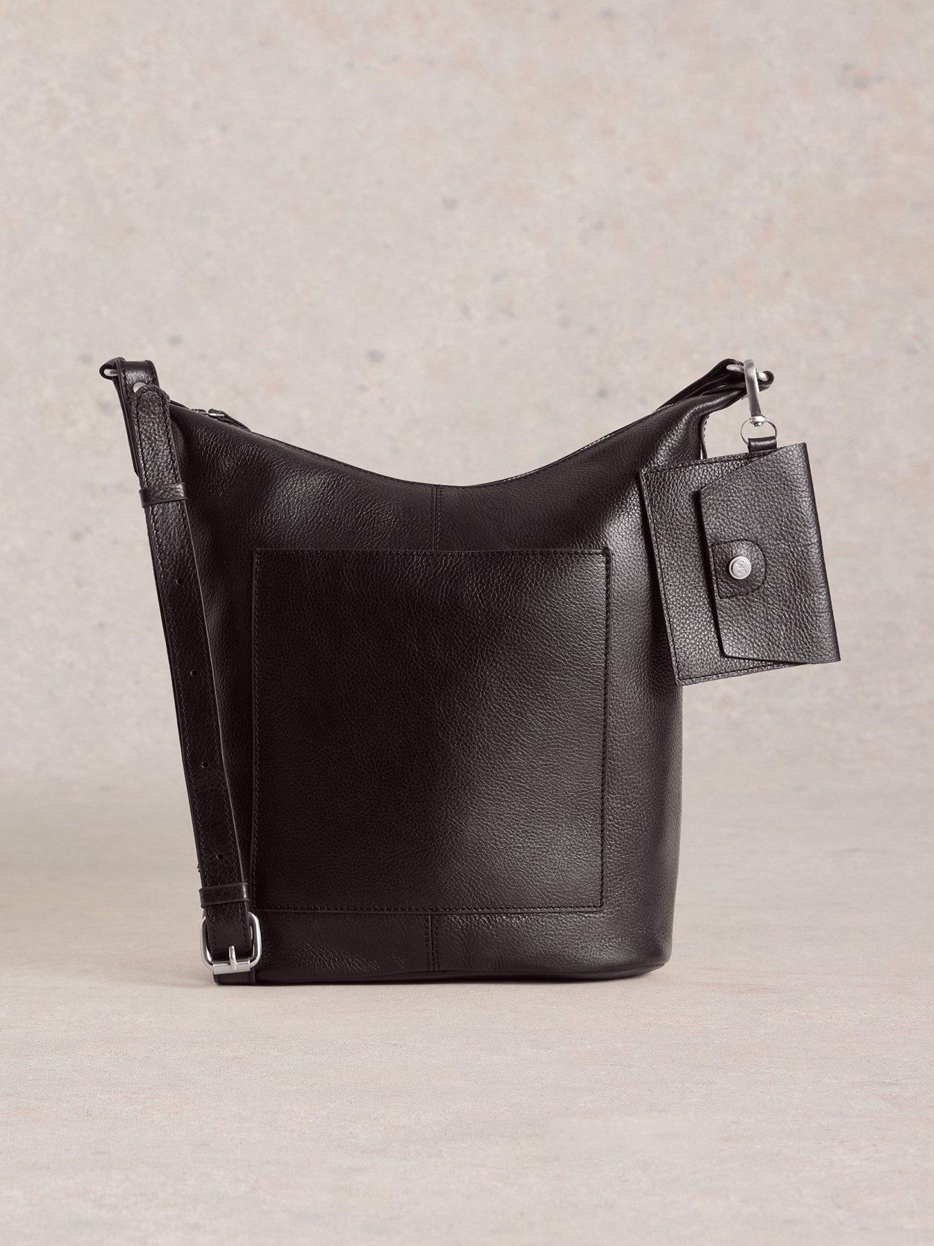 undefined Fern Leather Crossbody - Black