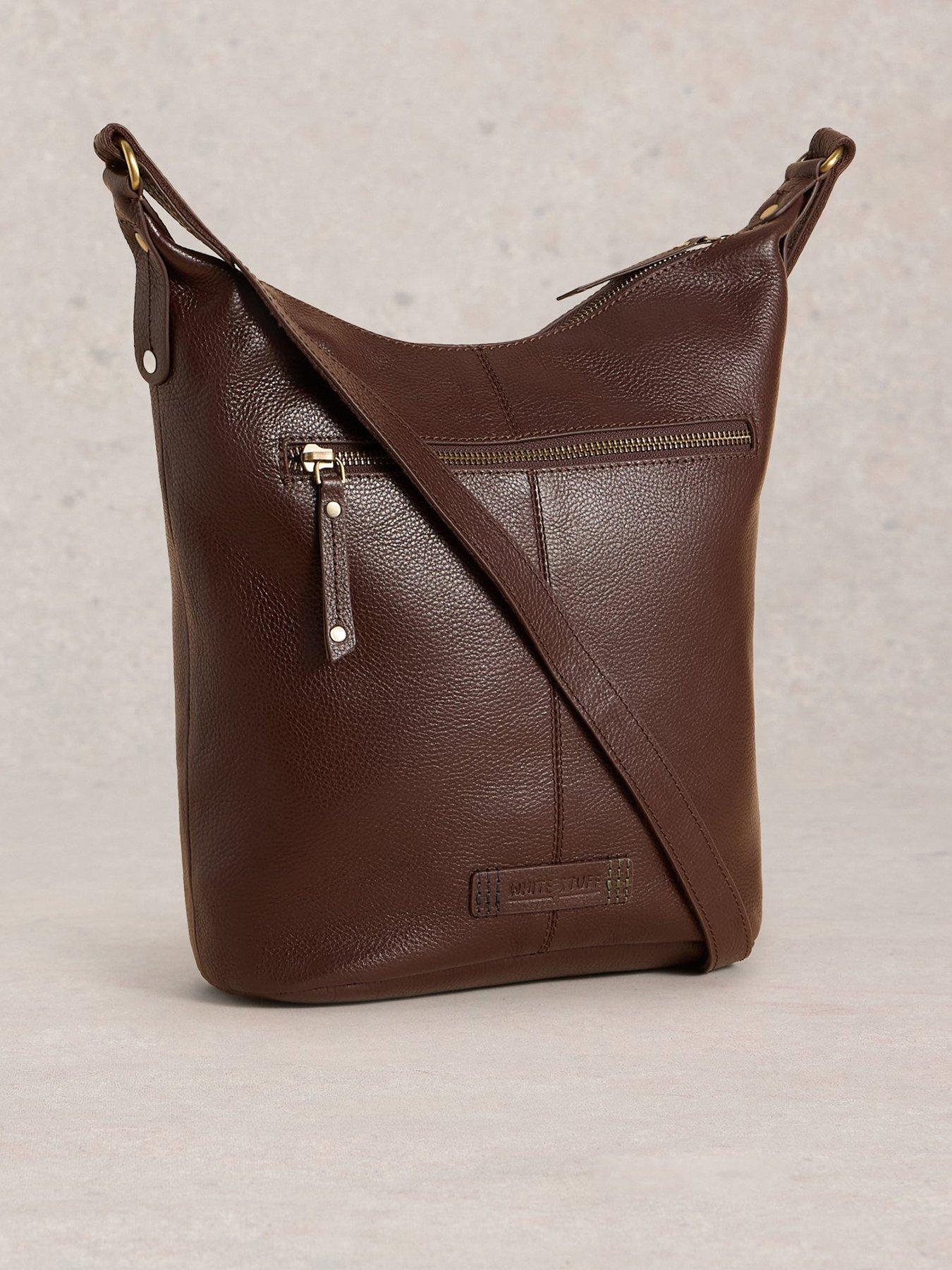 undefined Fern Leather Crossbody - Brown