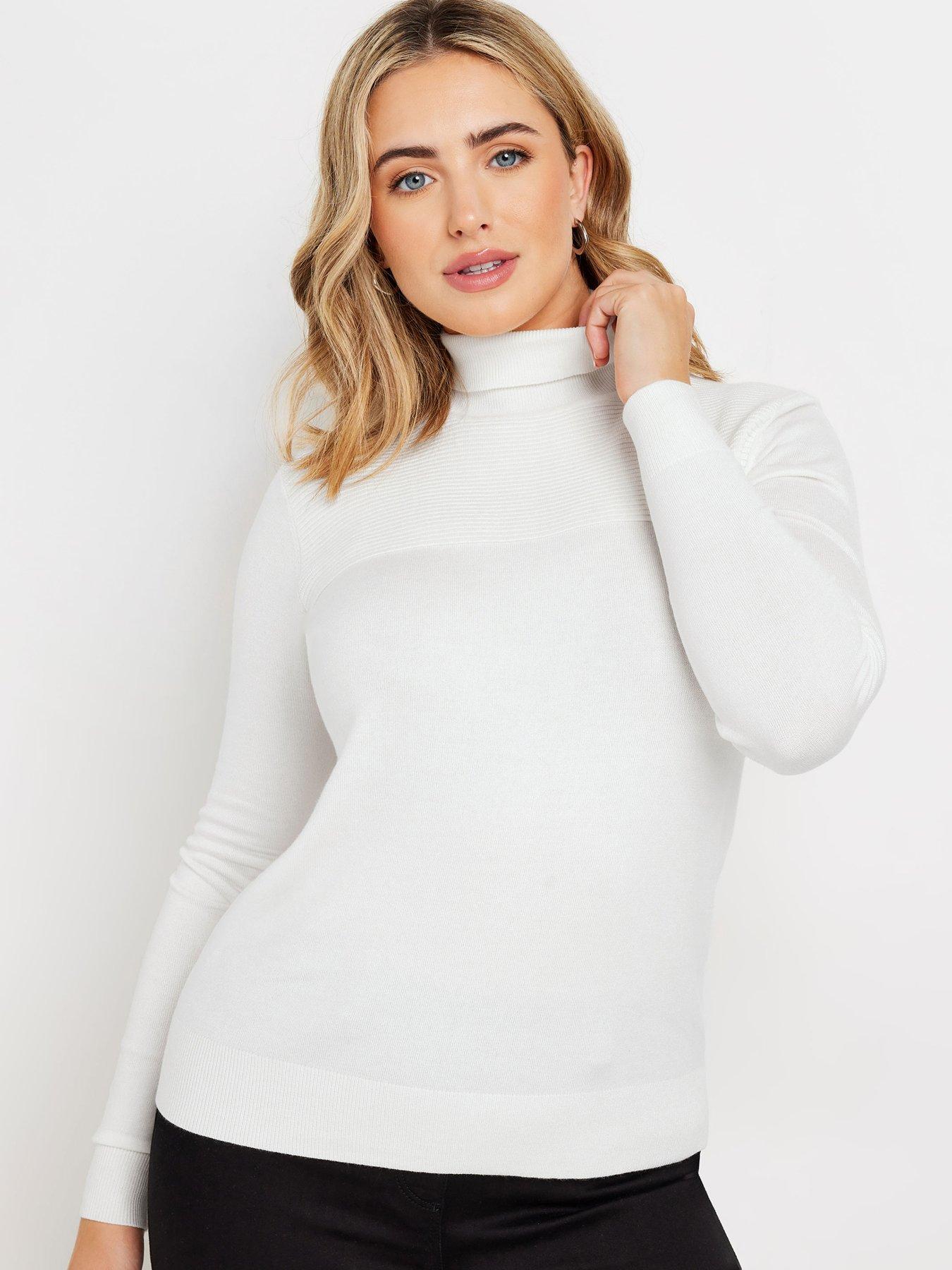 undefined Basic Roll Neck - Ivory