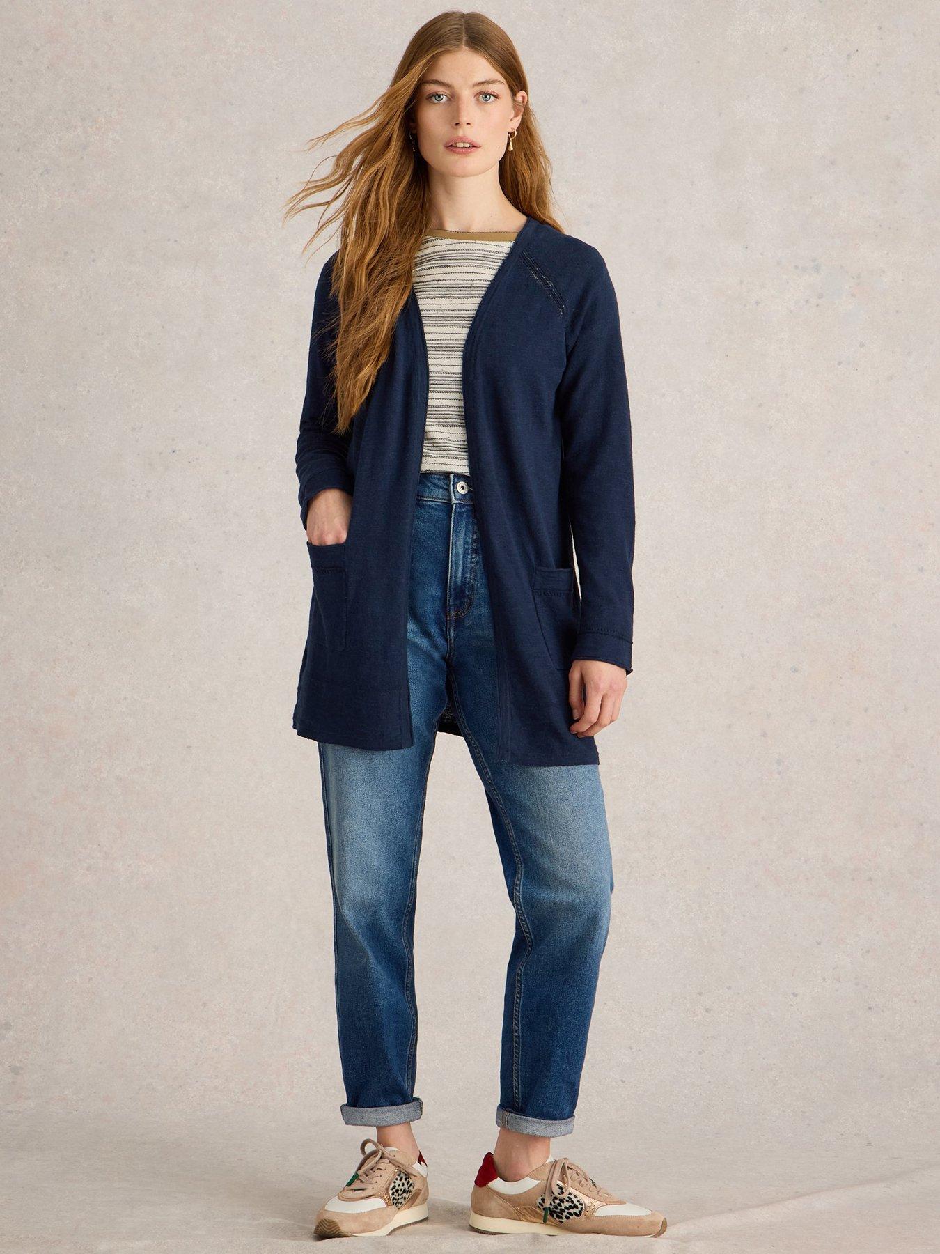 White stuff navy cardigan new arrivals